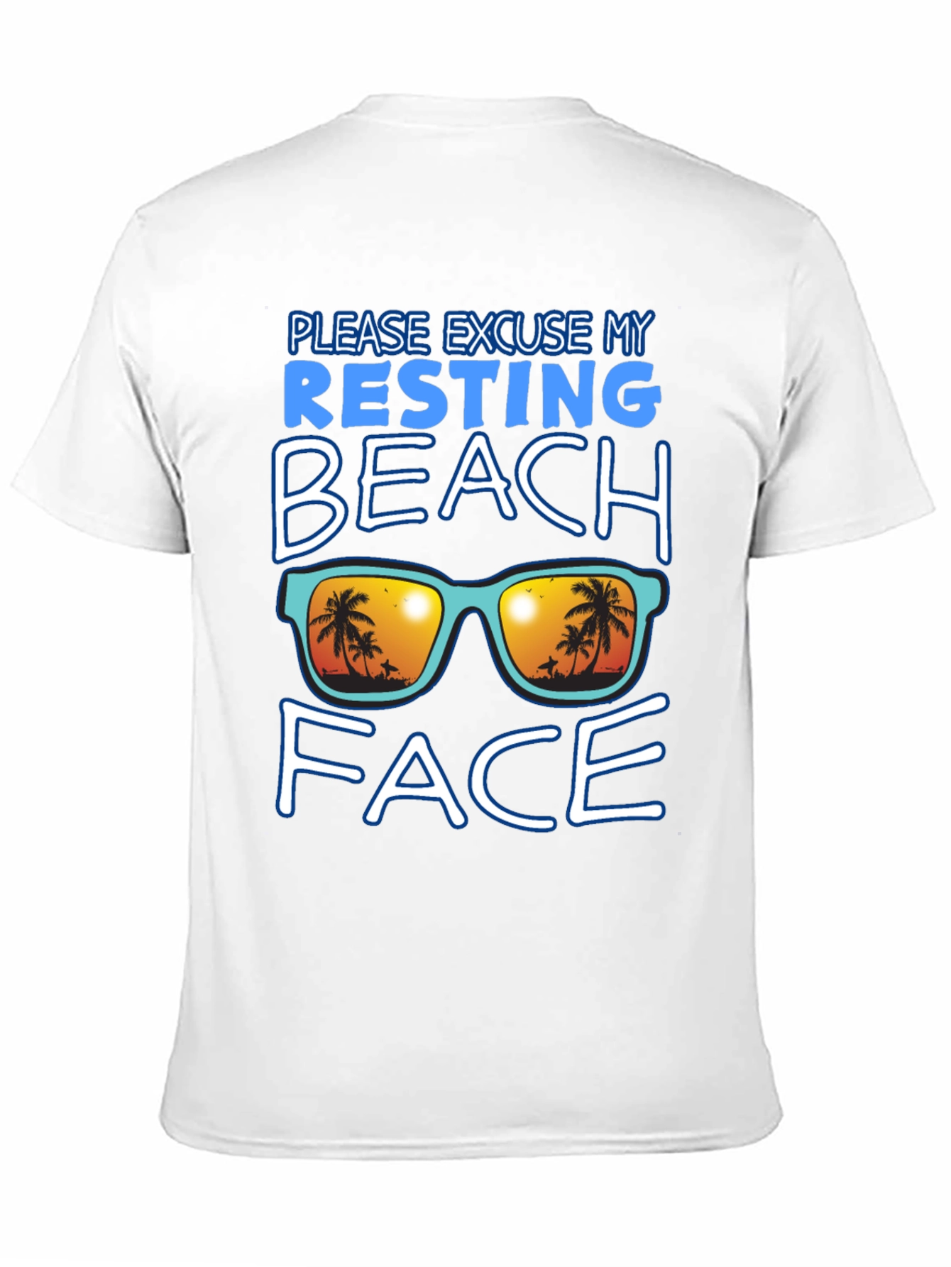 Resting Beach Face Graphic Tee