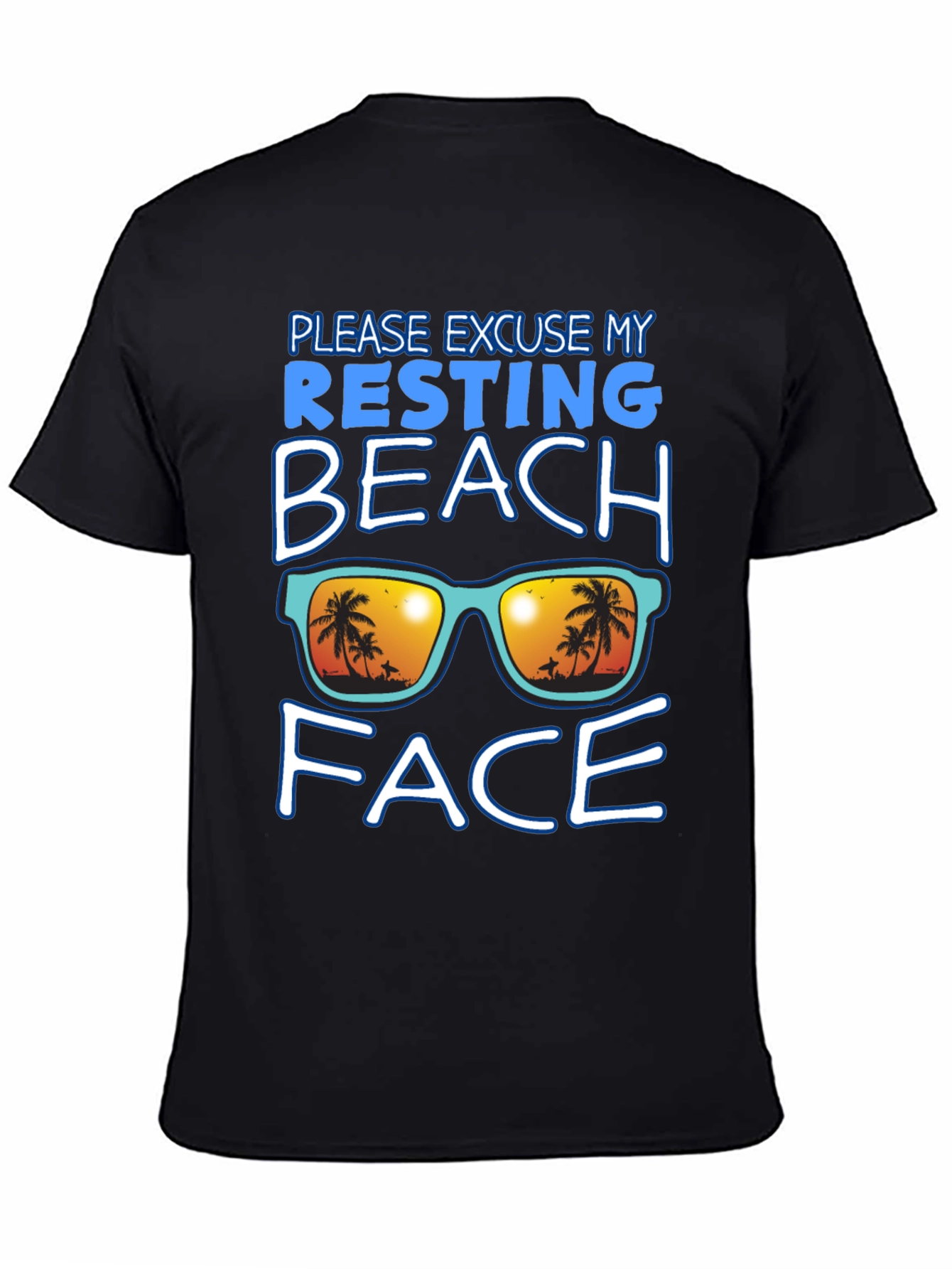 Resting Beach Face Graphic Tee