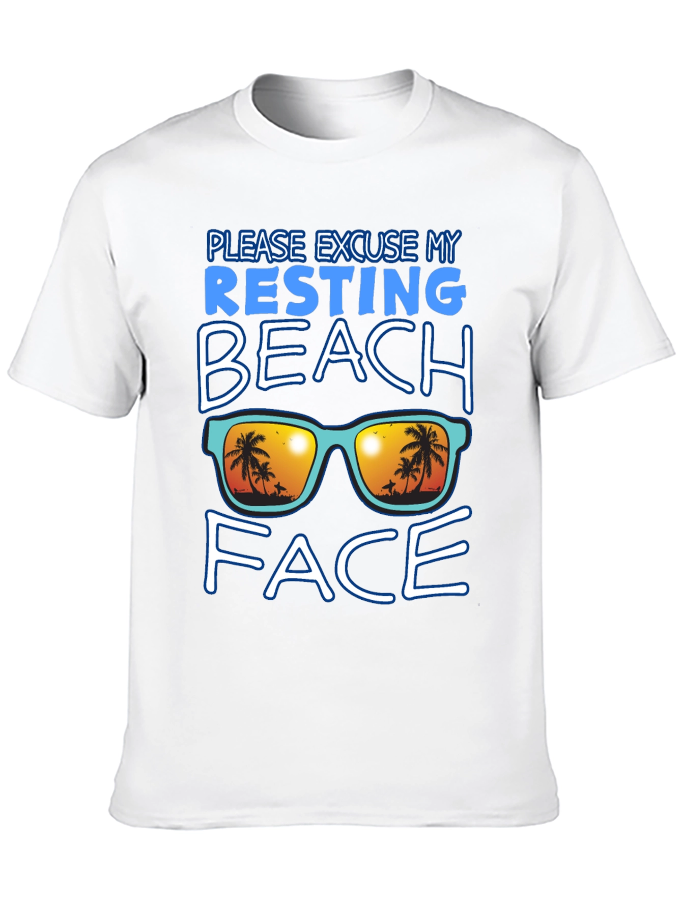 Resting Beach Face Graphic Tee