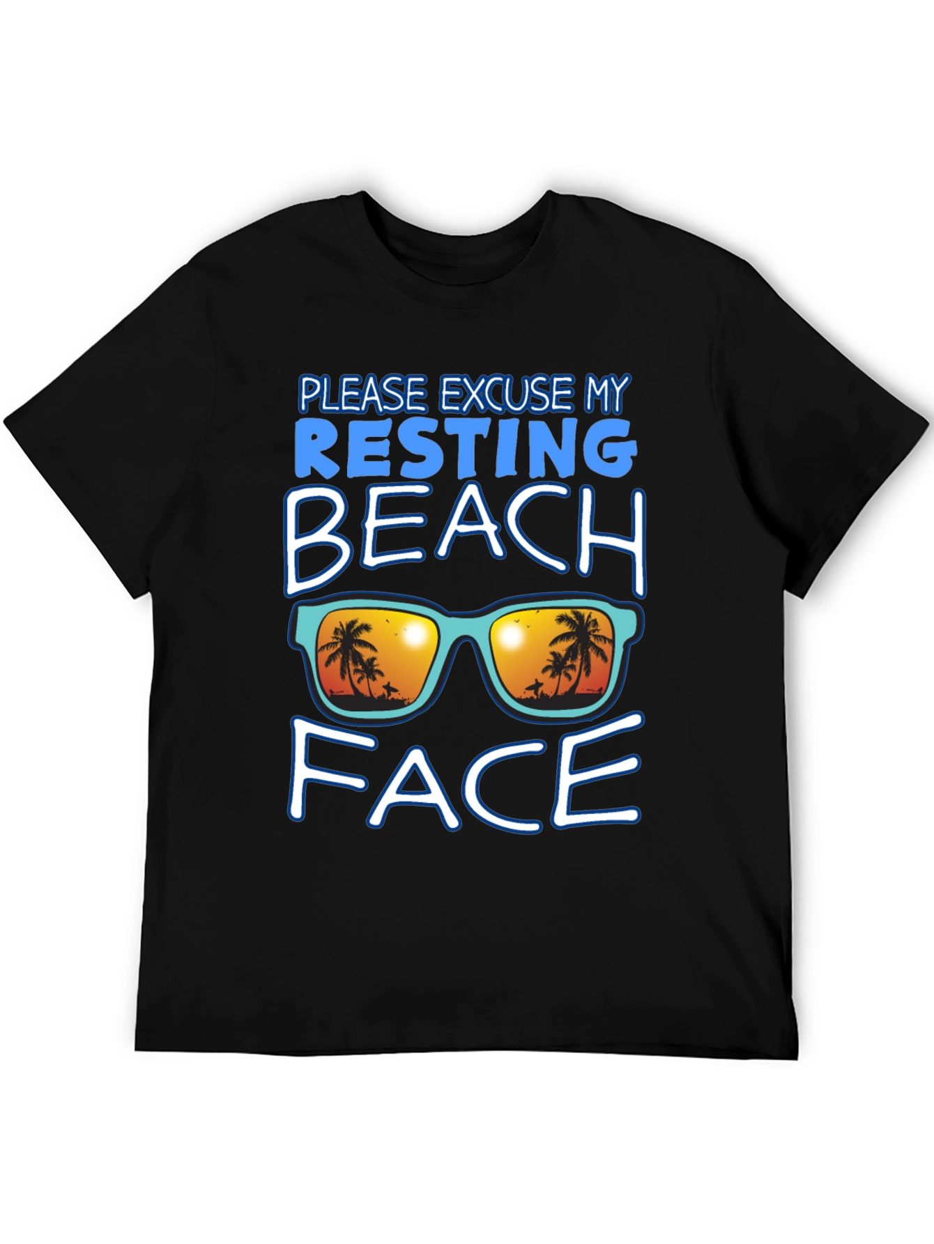 Resting Beach Face Graphic Tee