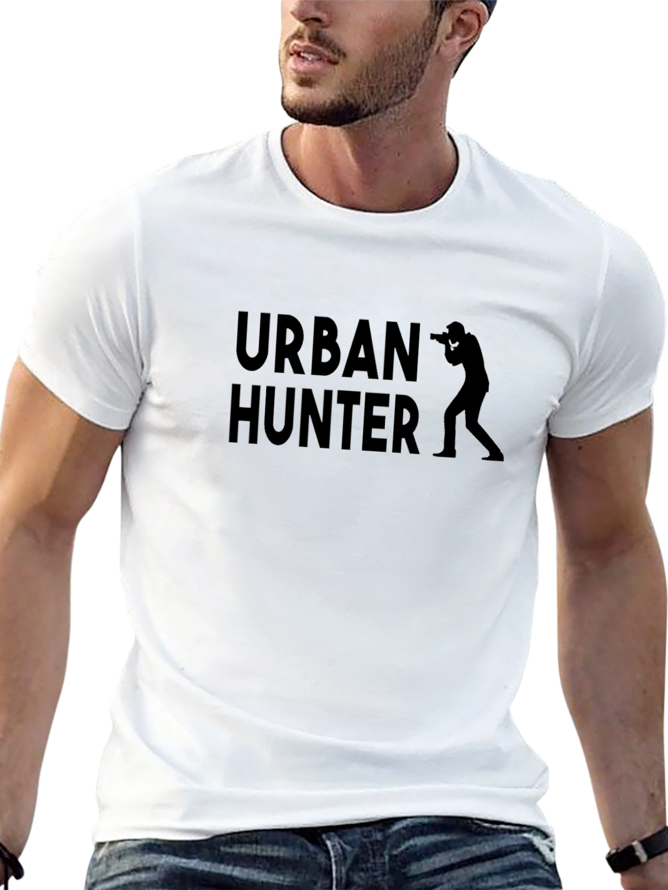 Urban Hunter Black Graphic T-Shirt