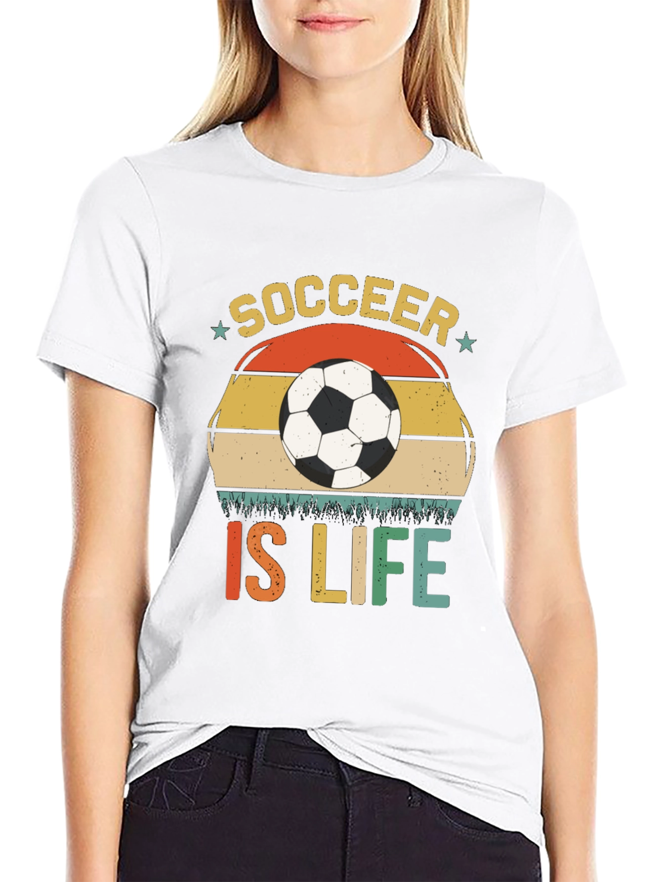 Soccer Is Life T-Shirt - Black Graphic Tee