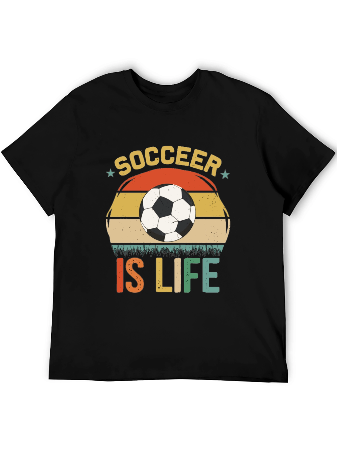 Soccer Is Life T-Shirt - Black Graphic Tee