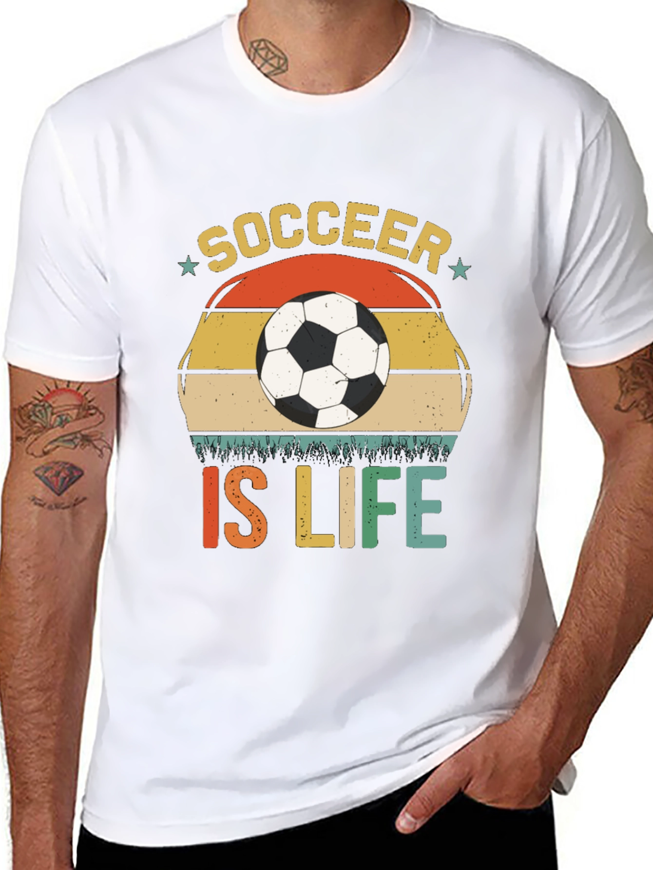 Soccer Is Life T-Shirt - Black Graphic Tee