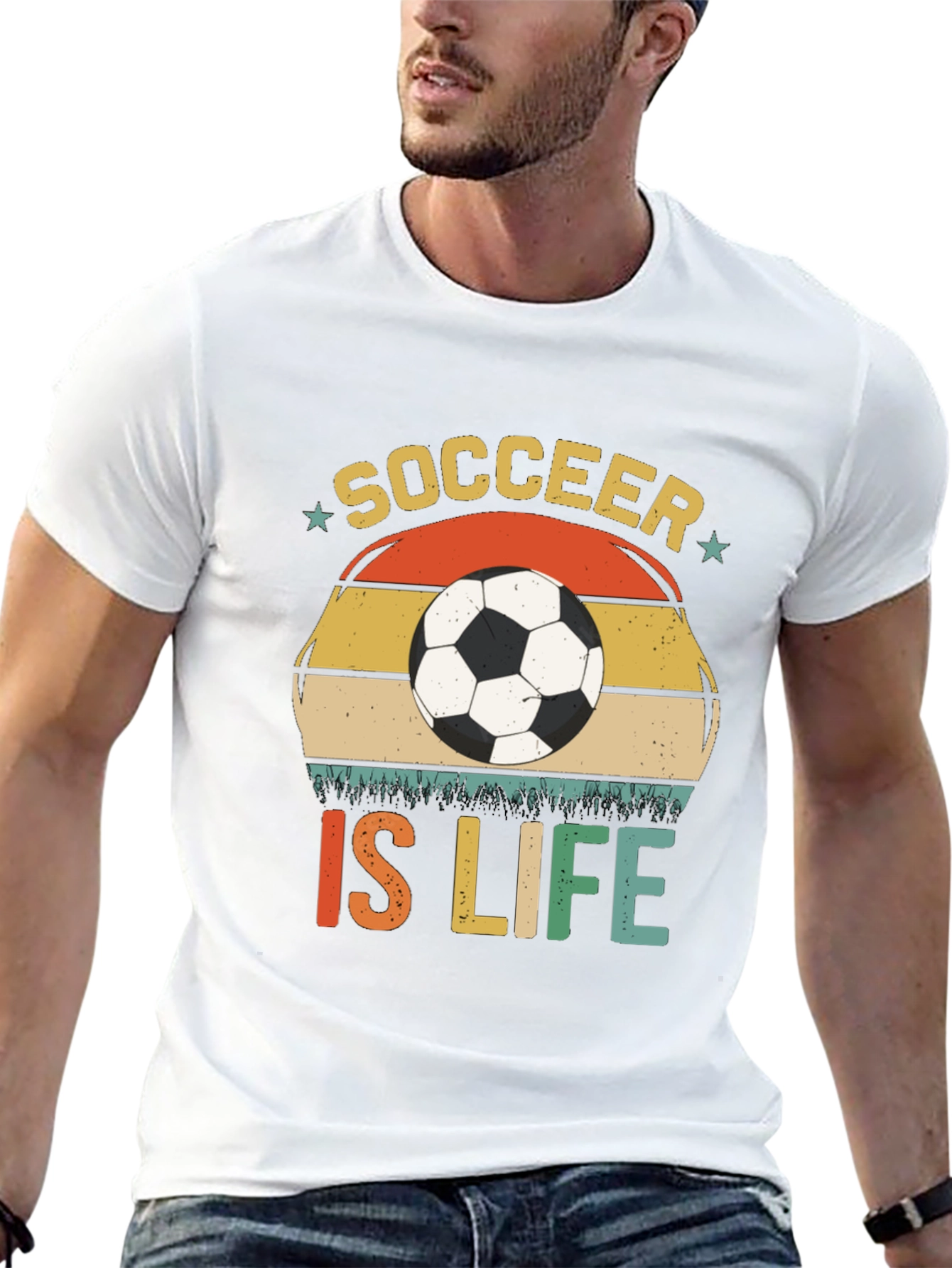 Soccer Is Life T-Shirt - Black Graphic Tee