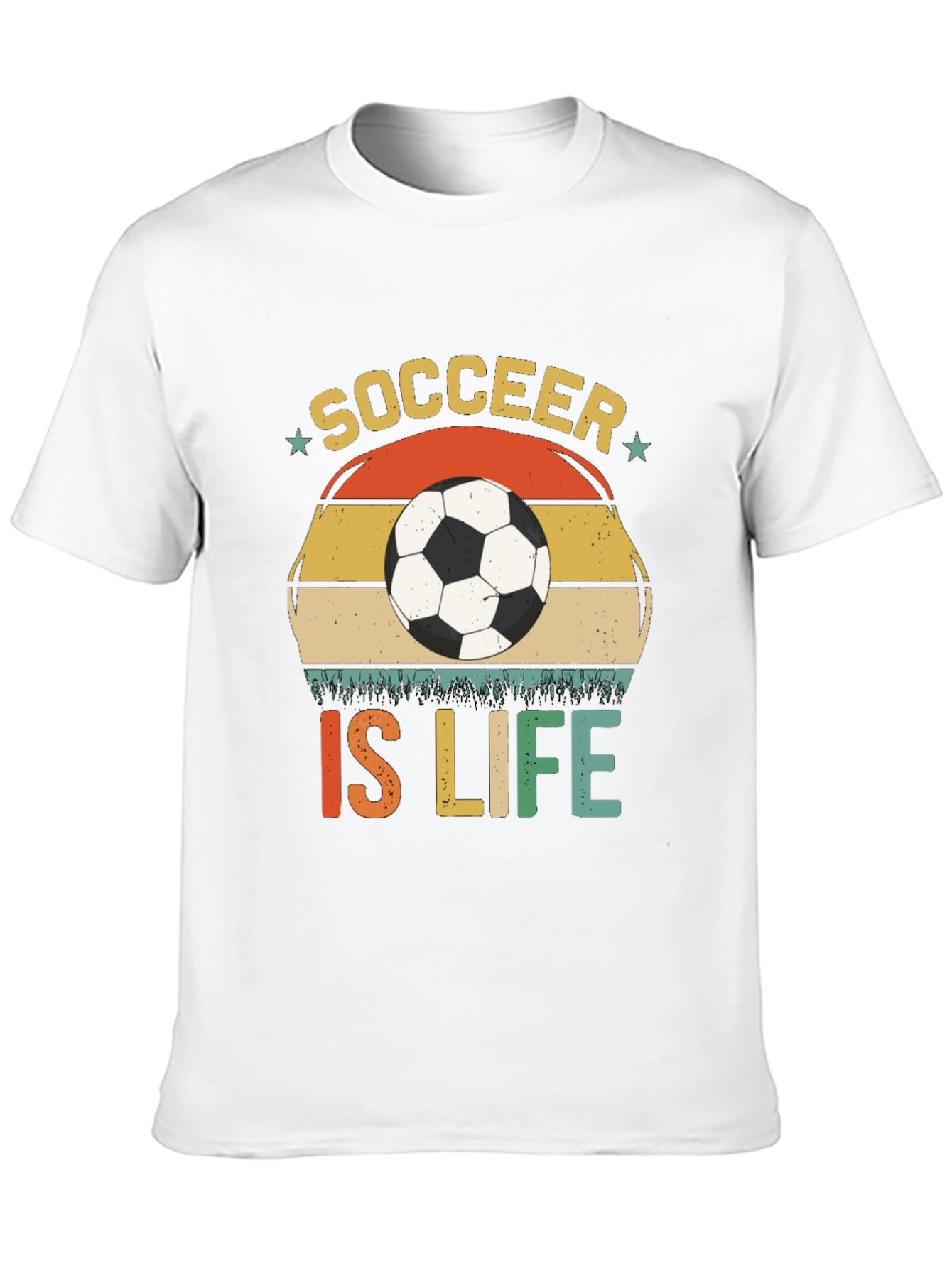 Soccer Is Life T-Shirt - Black Graphic Tee