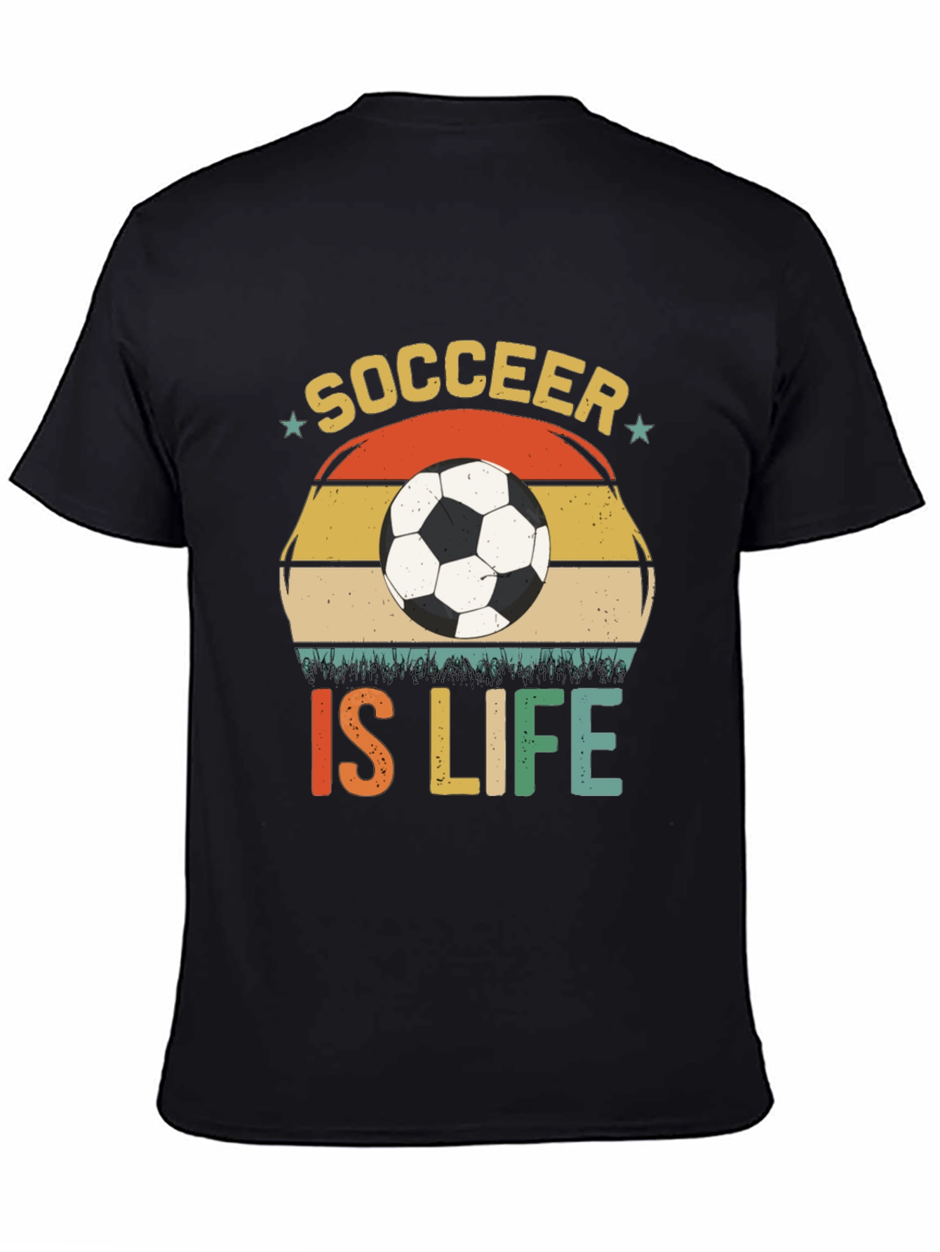 Soccer Is Life T-Shirt - Black Graphic Tee