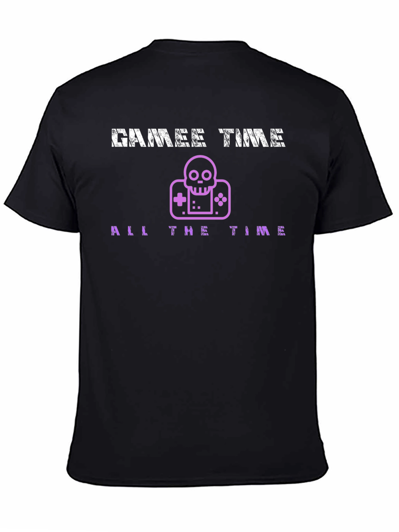 Games Time All The Time Black T-Shirt
