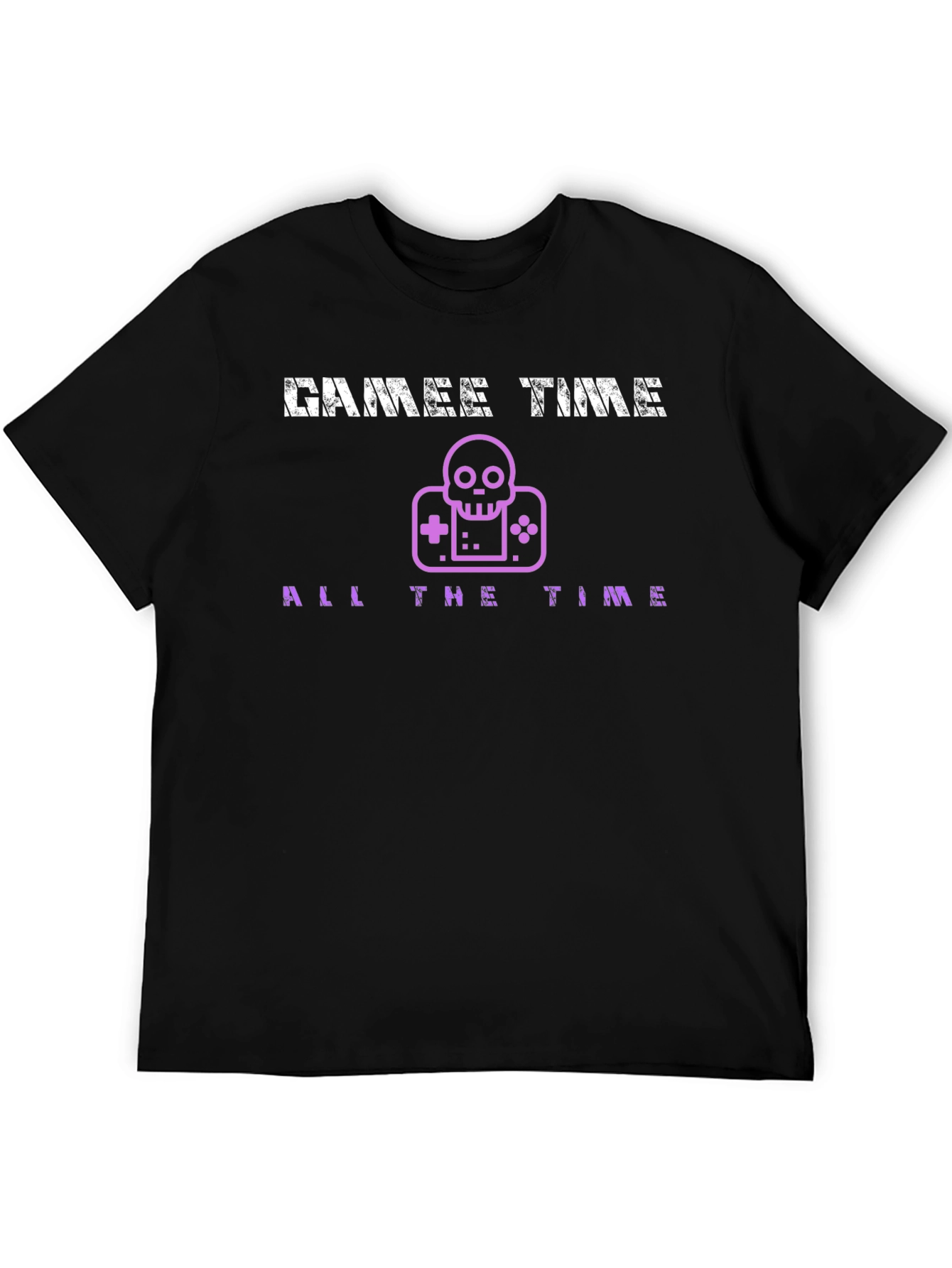 Games Time All The Time Black T-Shirt