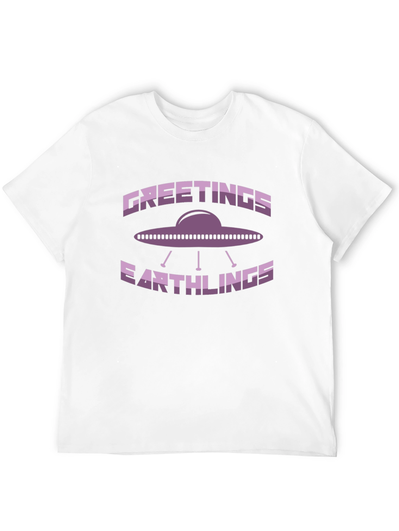 Greetings Earthlings UFO Graphic T-Shirt