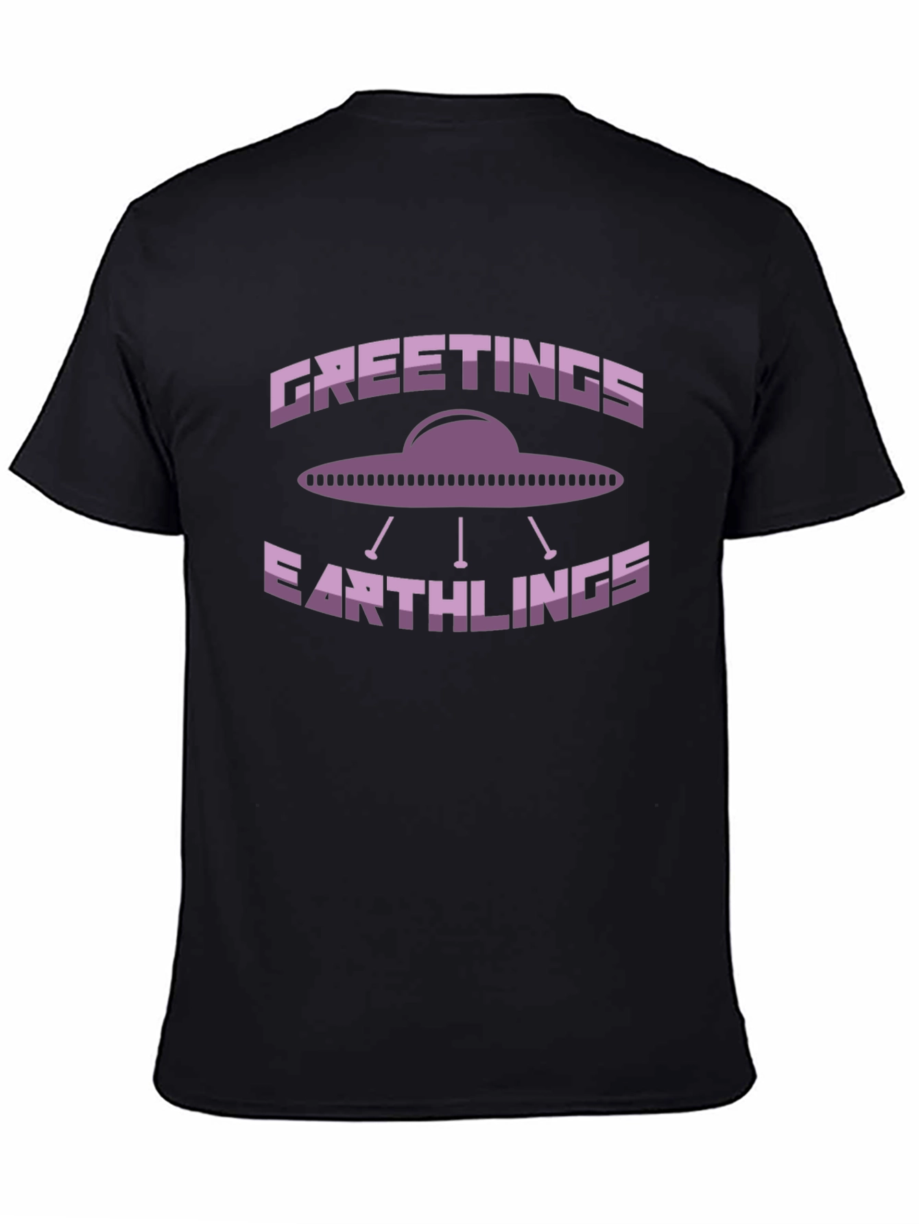 Greetings Earthlings UFO Graphic T-Shirt