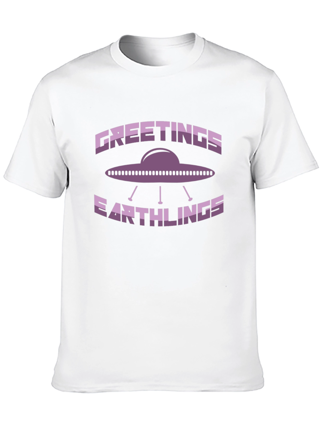 Greetings Earthlings UFO Graphic T-Shirt