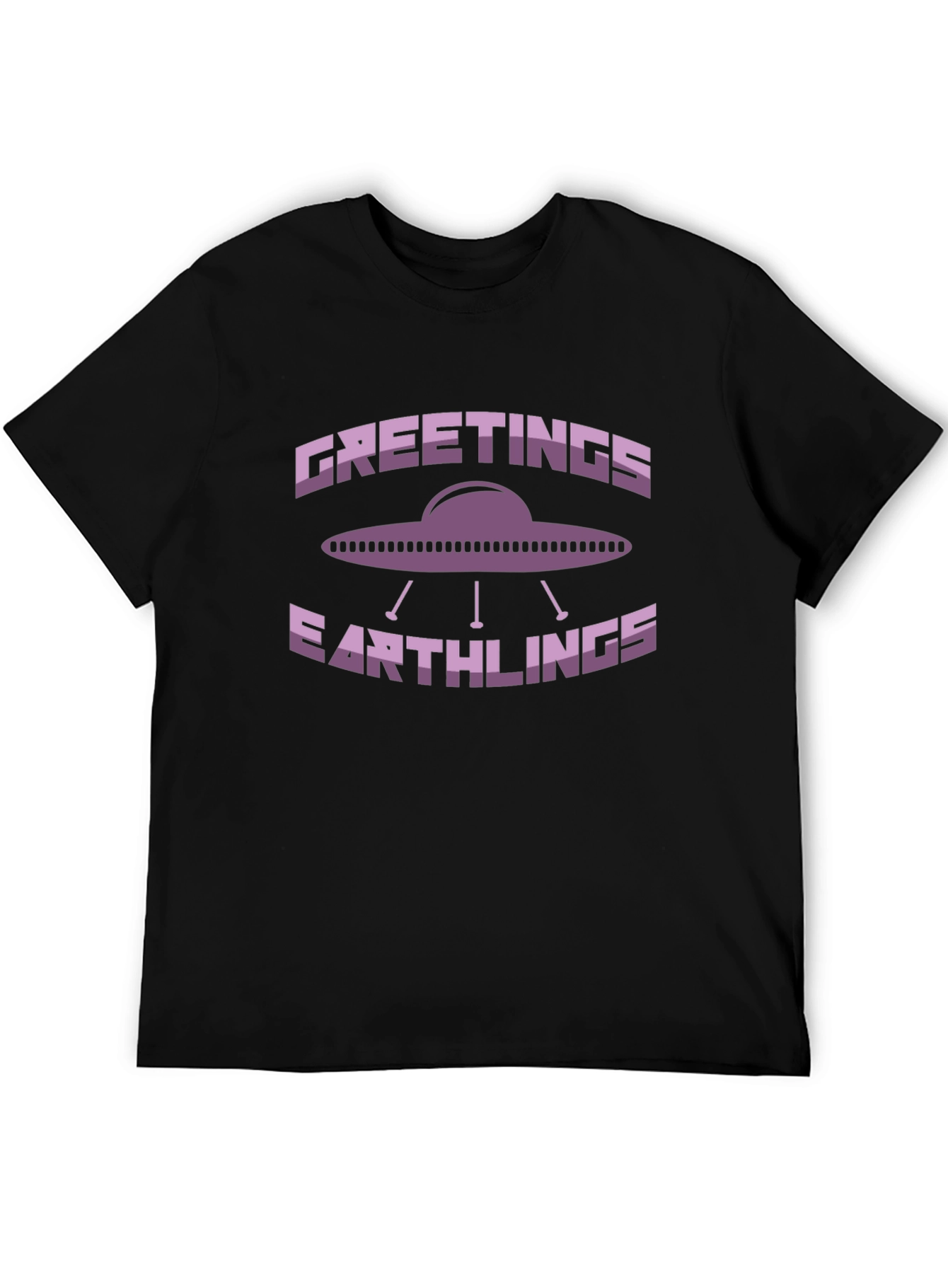 Greetings Earthlings UFO Graphic T-Shirt