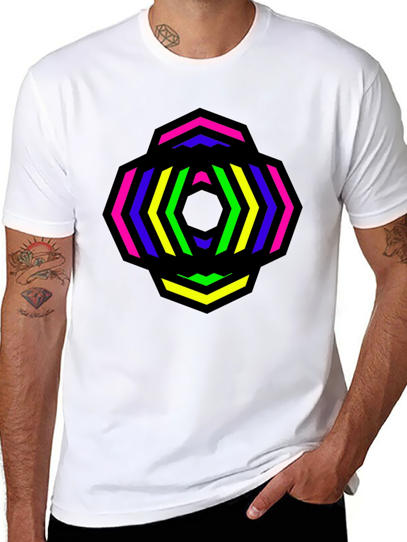 Geometric Pattern T-Shirt