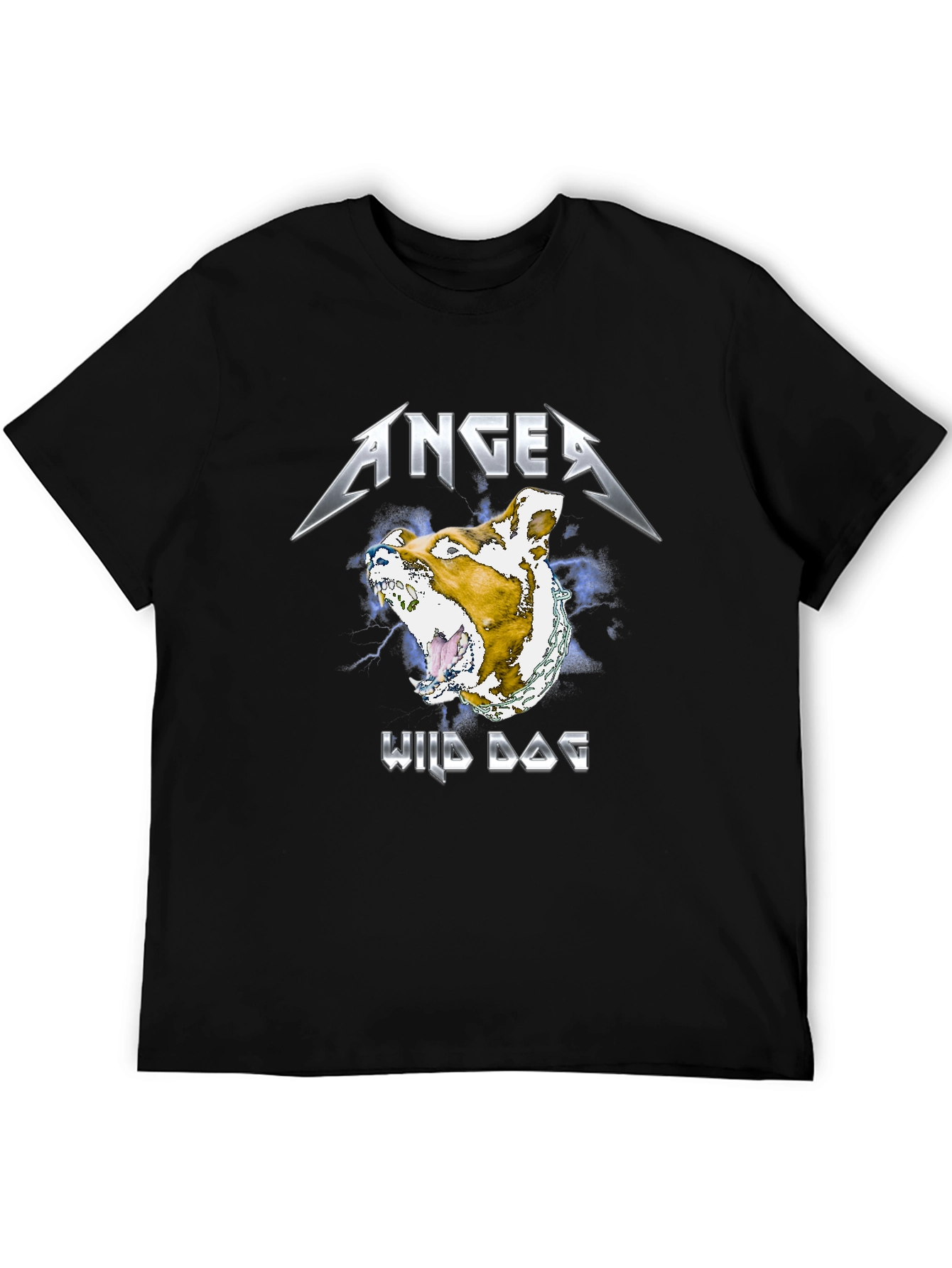 Anger Wild Dog Graphic T-Shirt