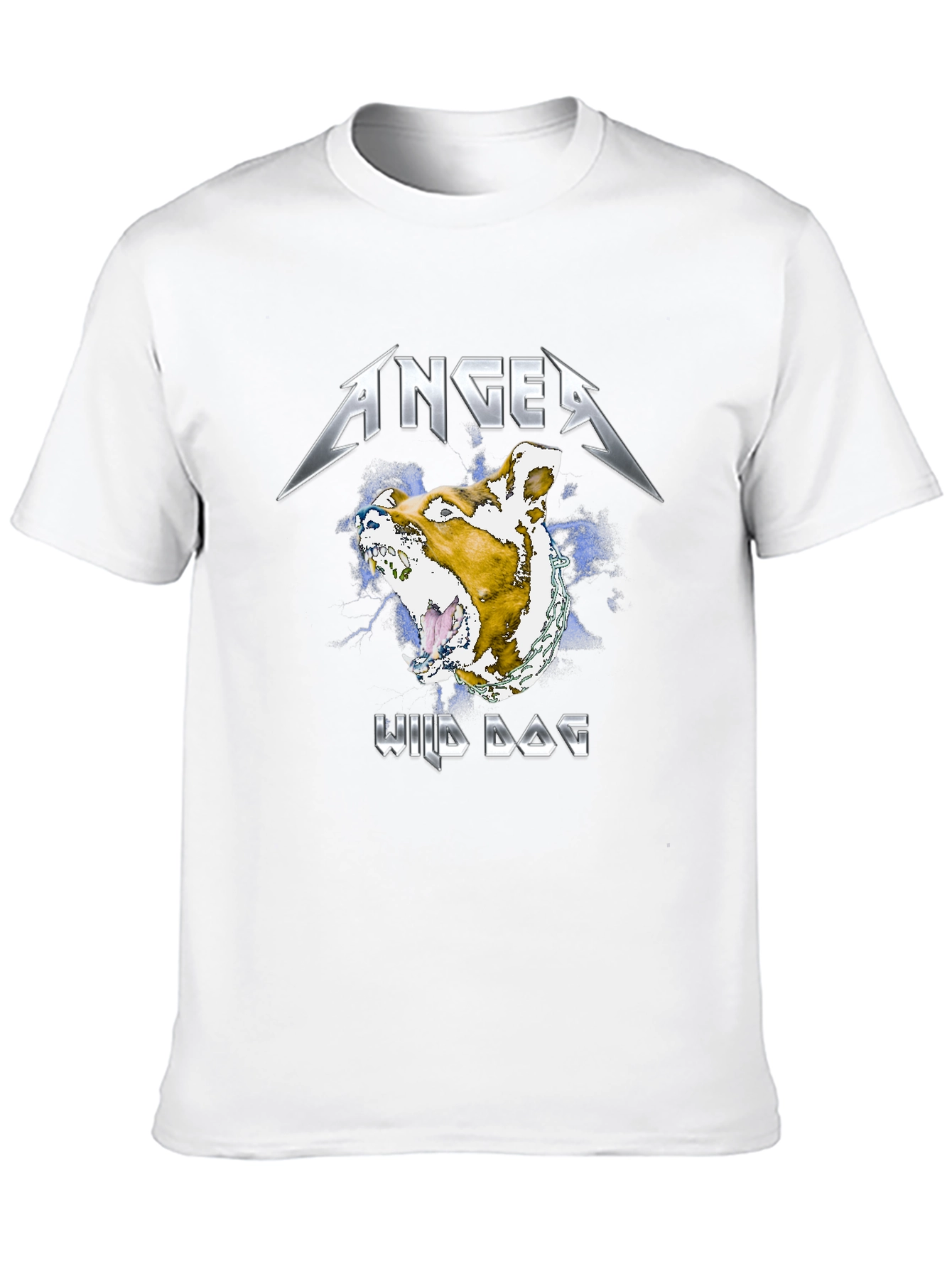 Anger Wild Dog Graphic T-Shirt