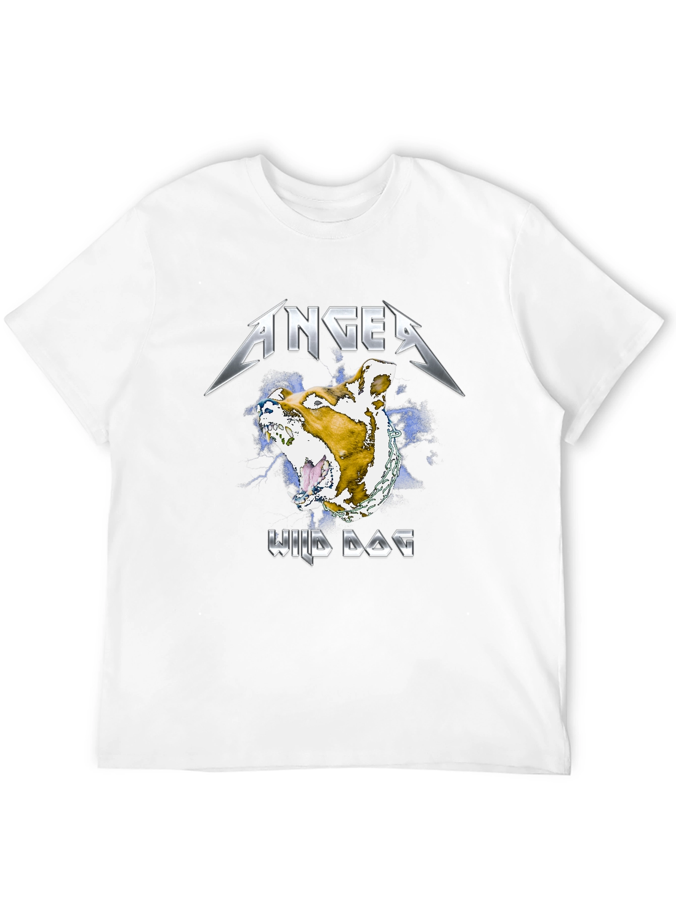 Anger Wild Dog Graphic T-Shirt