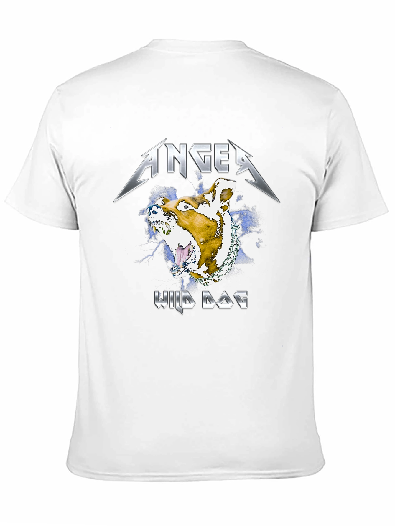 Anger Wild Dog Graphic T-Shirt