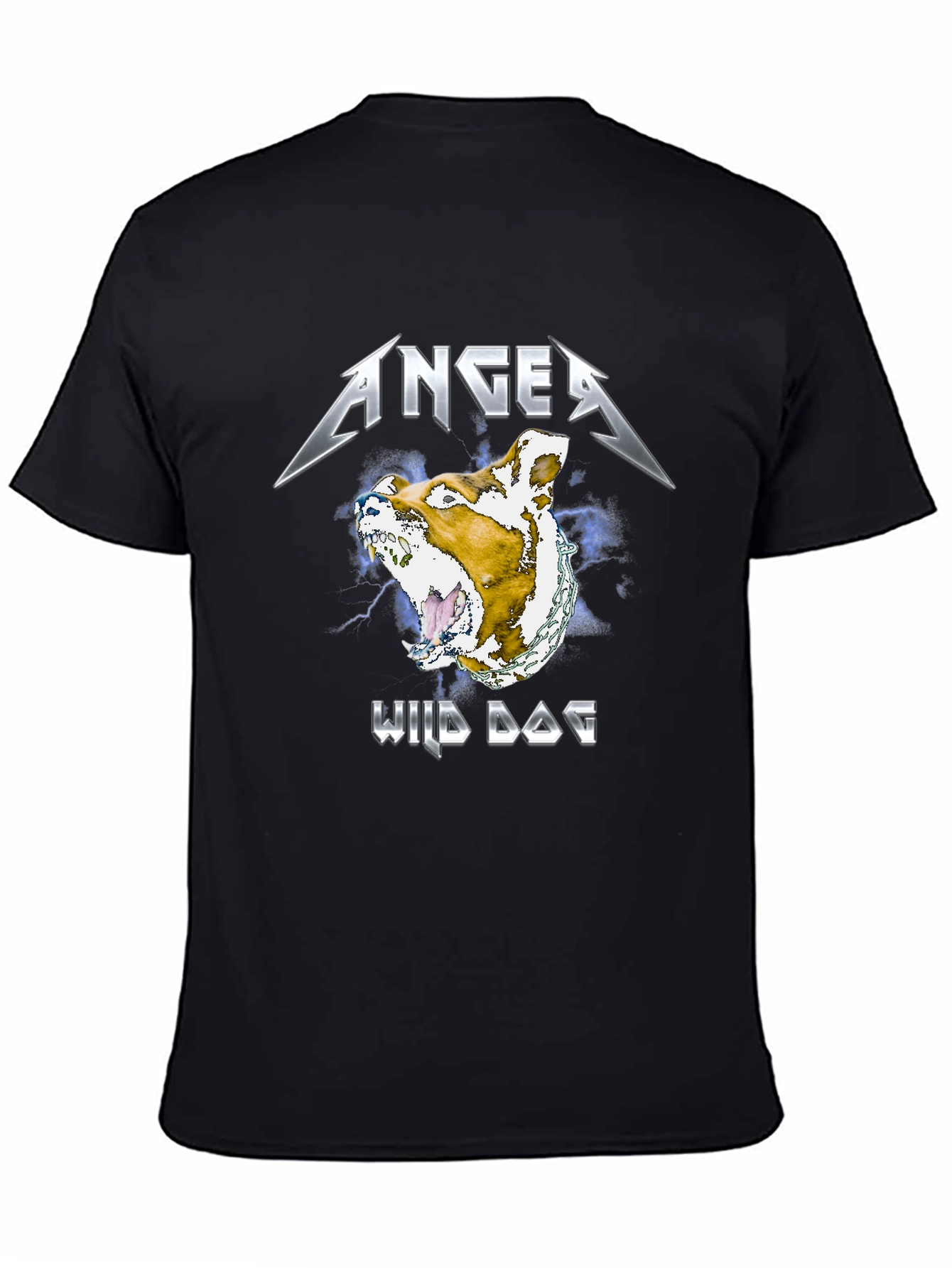 Anger Wild Dog Graphic T-Shirt