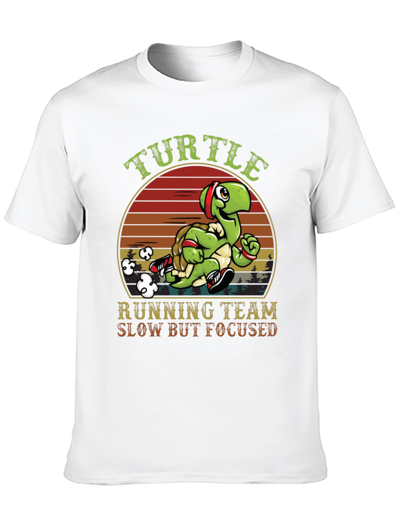 Turtle Running Team T-Shirt - Slow But Focused