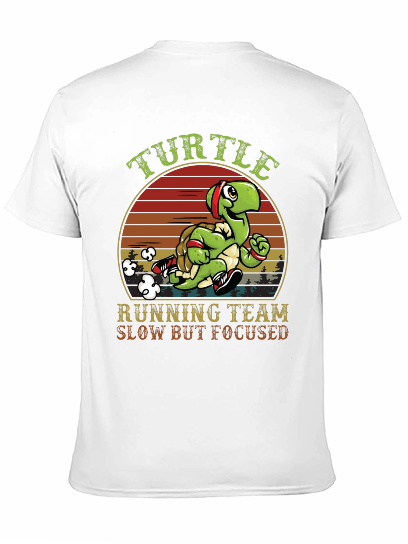 Turtle Running Team T-Shirt - Slow But Focused