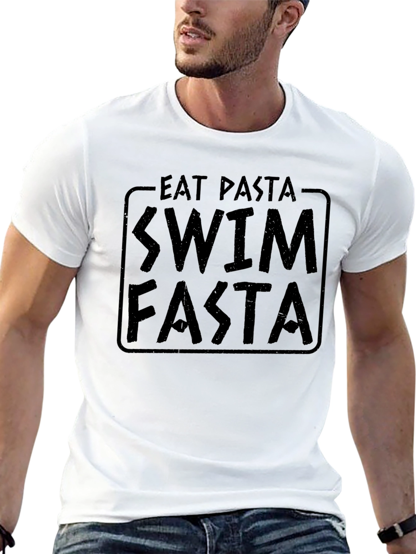 Eat Pasta Swim Fasta Funny T-Shirt