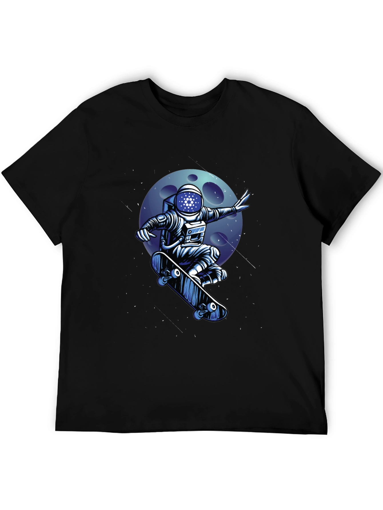 Skateboarding Astronaut T-Shirt - Cool Space Design