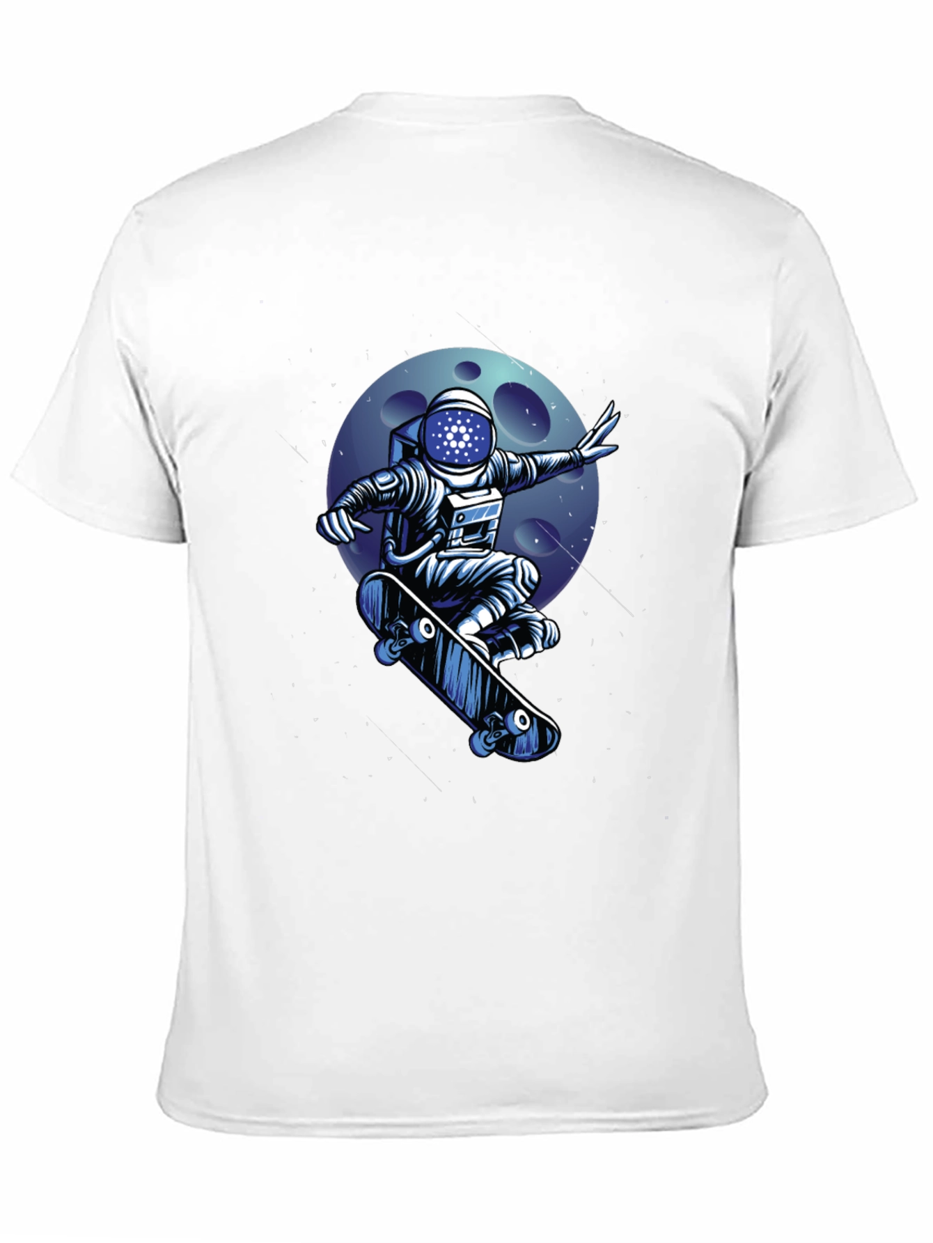 Skateboarding Astronaut T-Shirt - Cool Space Design