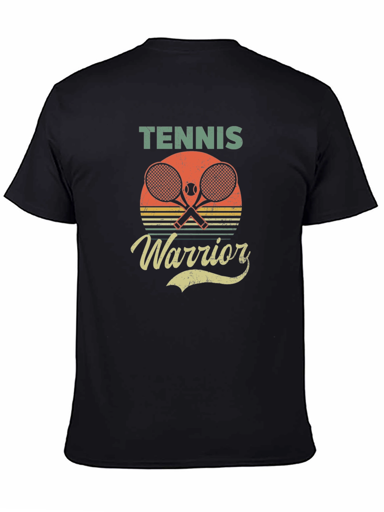 Tennis Warrior Retro Graphic T-Shirt