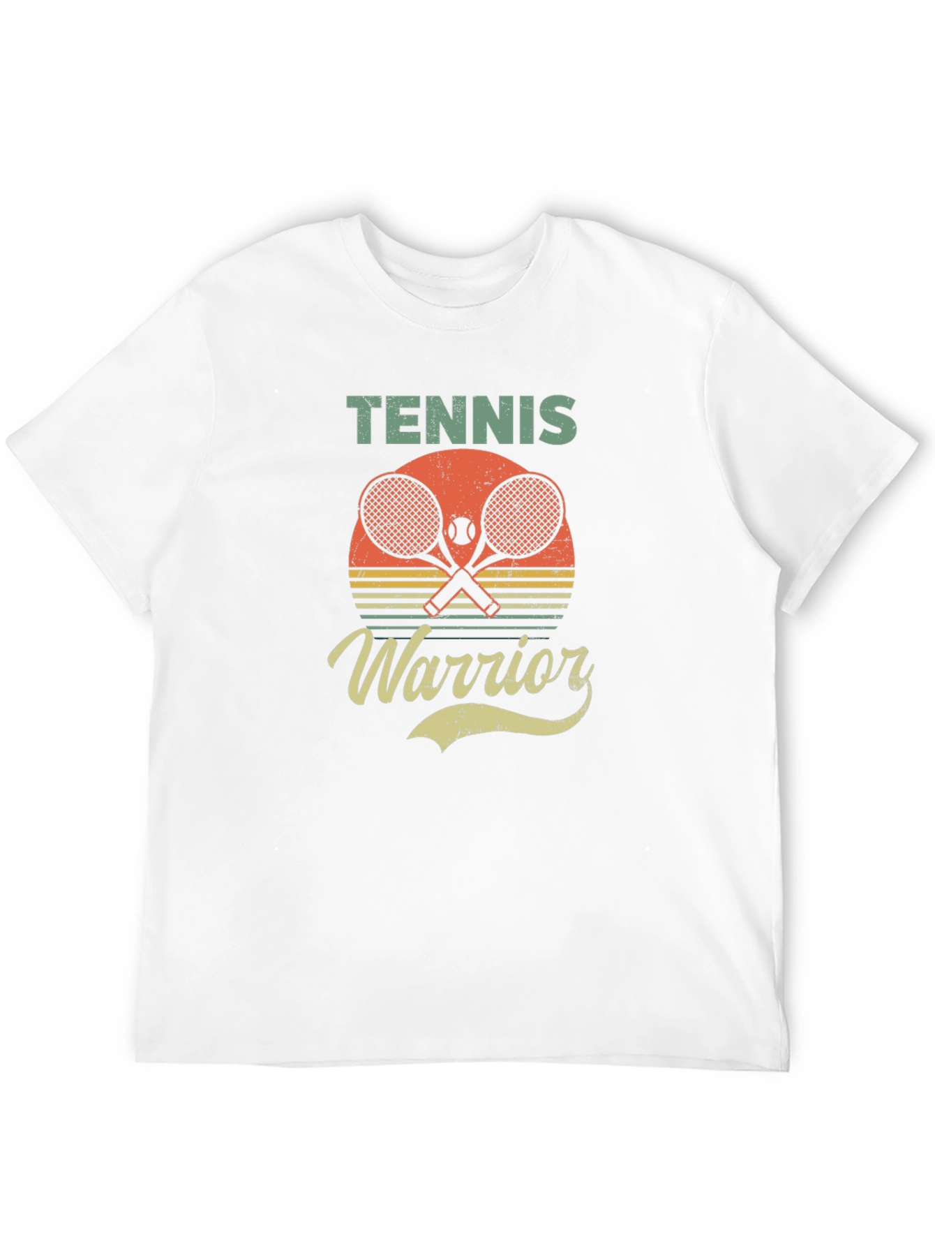 Tennis Warrior Retro Graphic T-Shirt