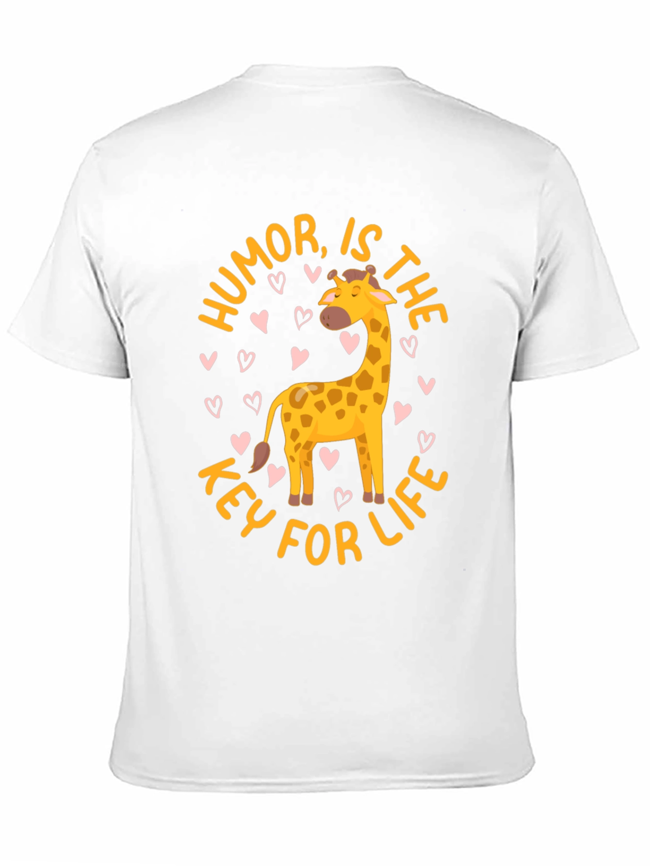 Humor is the Key to Life Giraffe T-Shirt