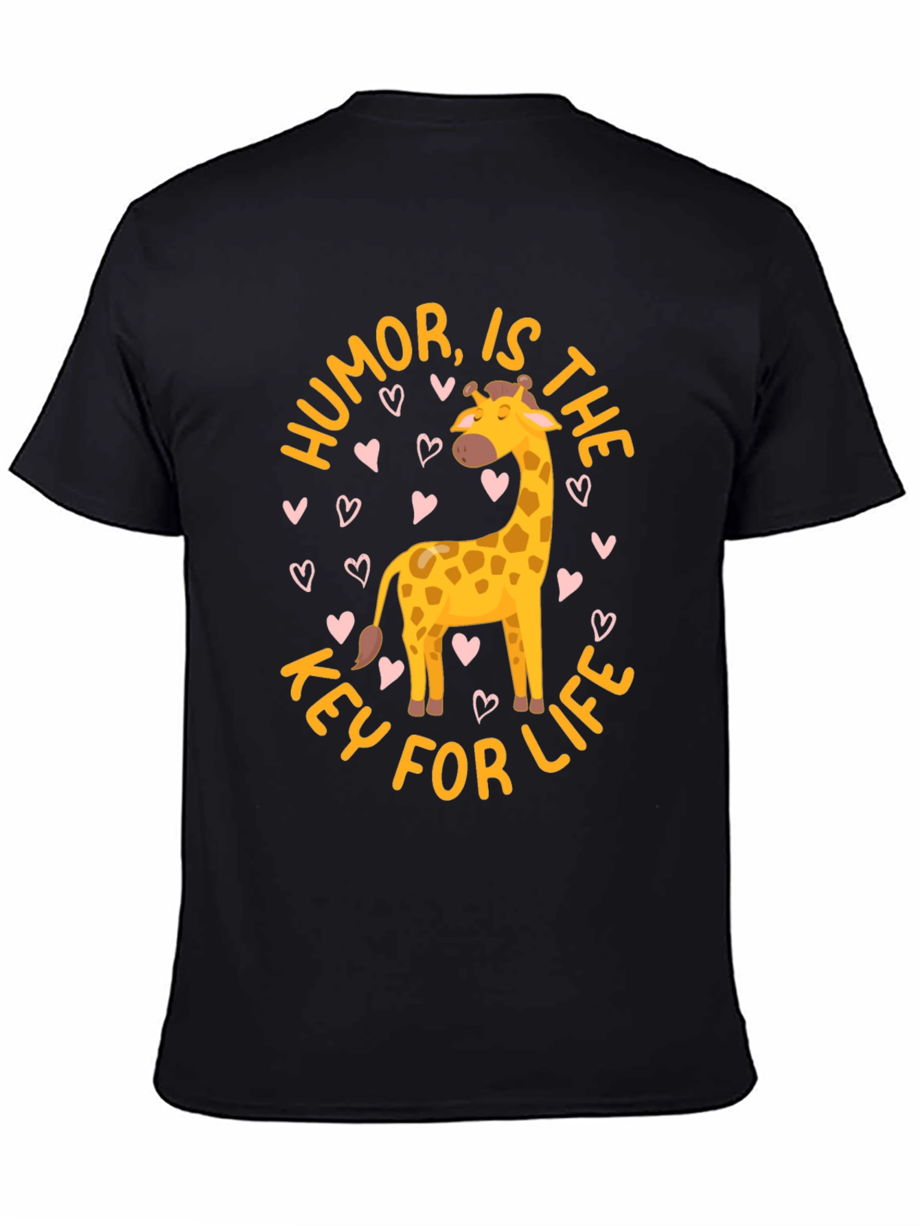 Humor is the Key to Life Giraffe T-Shirt