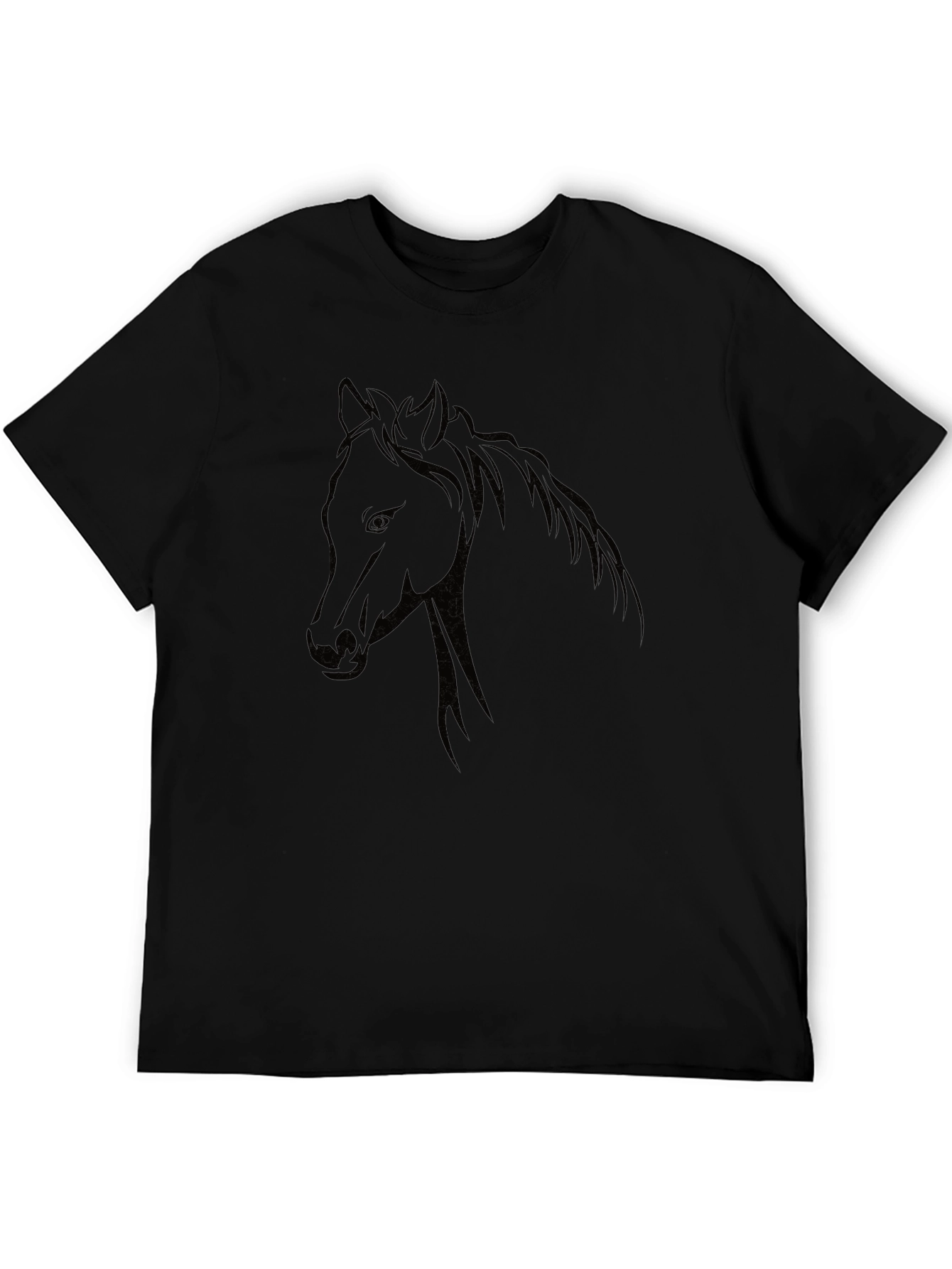 Black Horse Graphic T-Shirt - Unisex Design