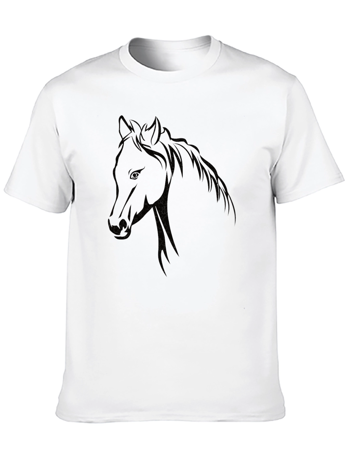 Black Horse Graphic T-Shirt - Unisex Design