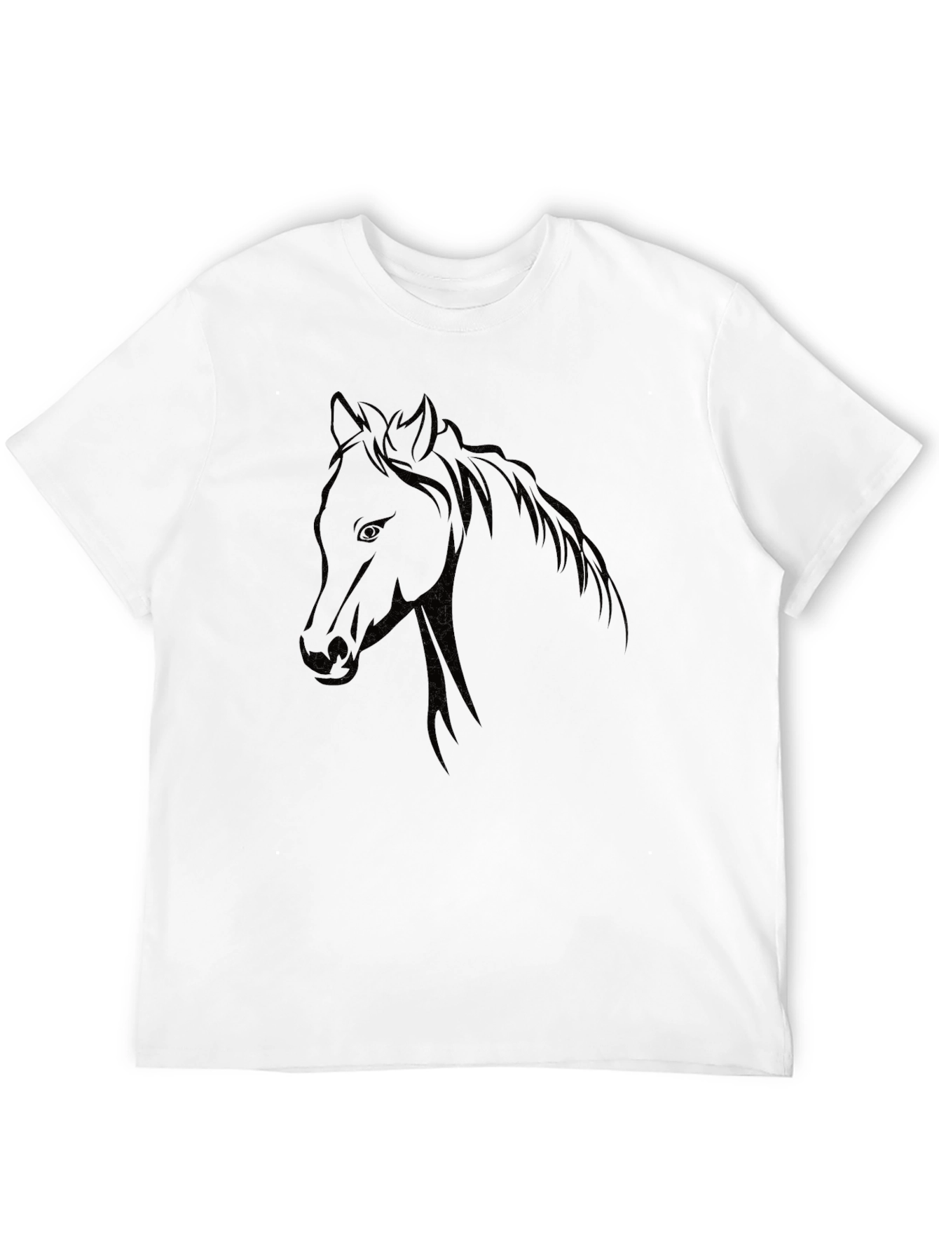 Black Horse Graphic T-Shirt - Unisex Design