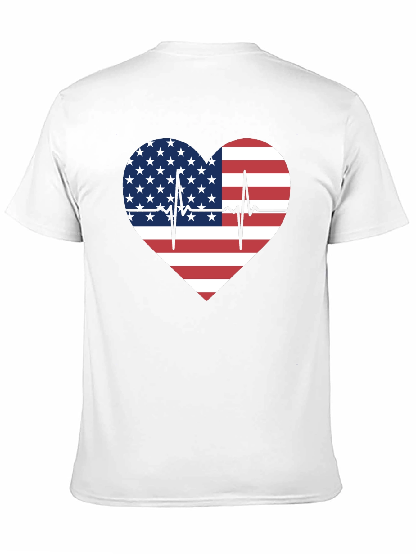 American Flag Heartbeat T-Shirt