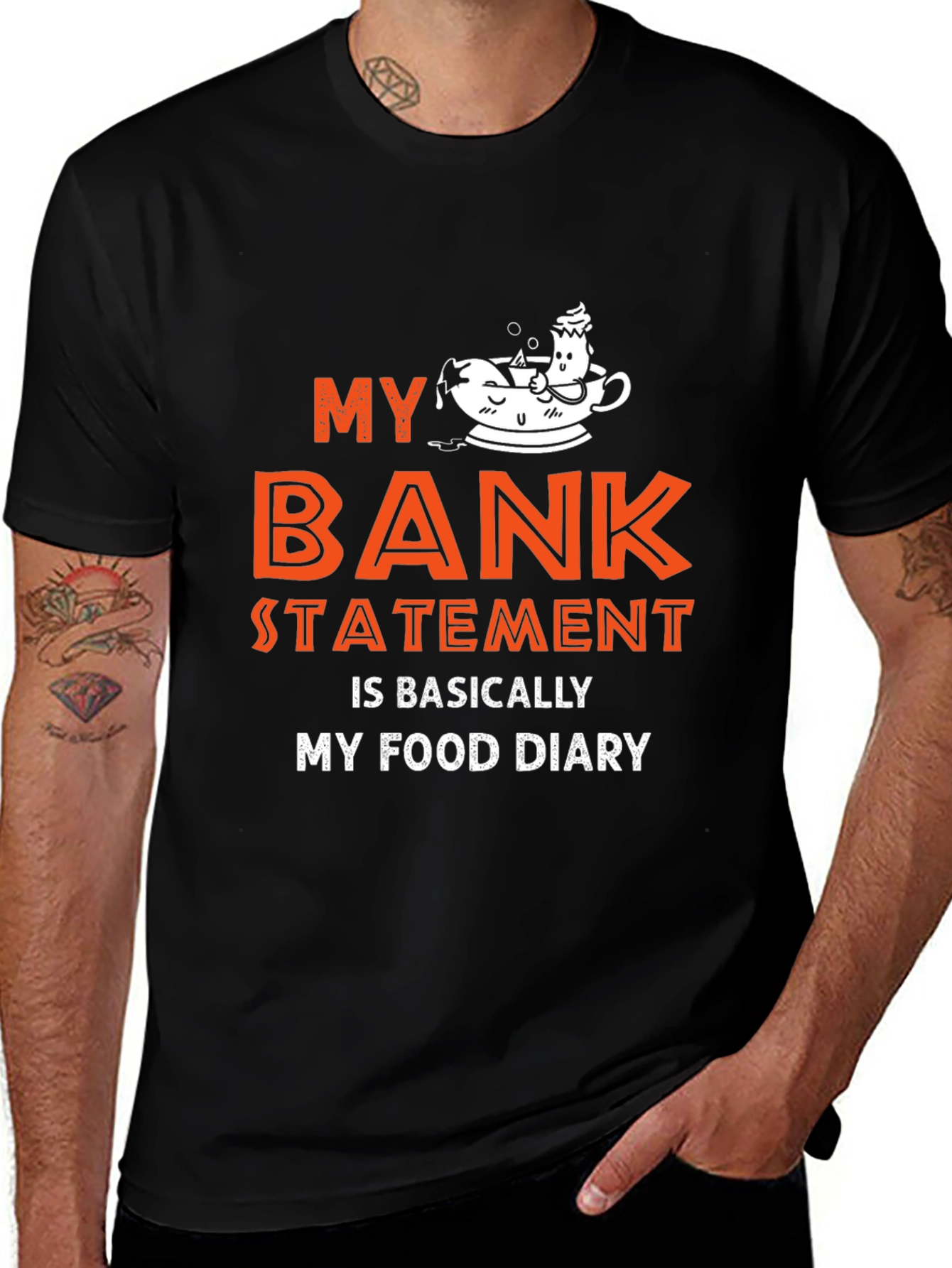 My Bank Statement Food Diary Tee