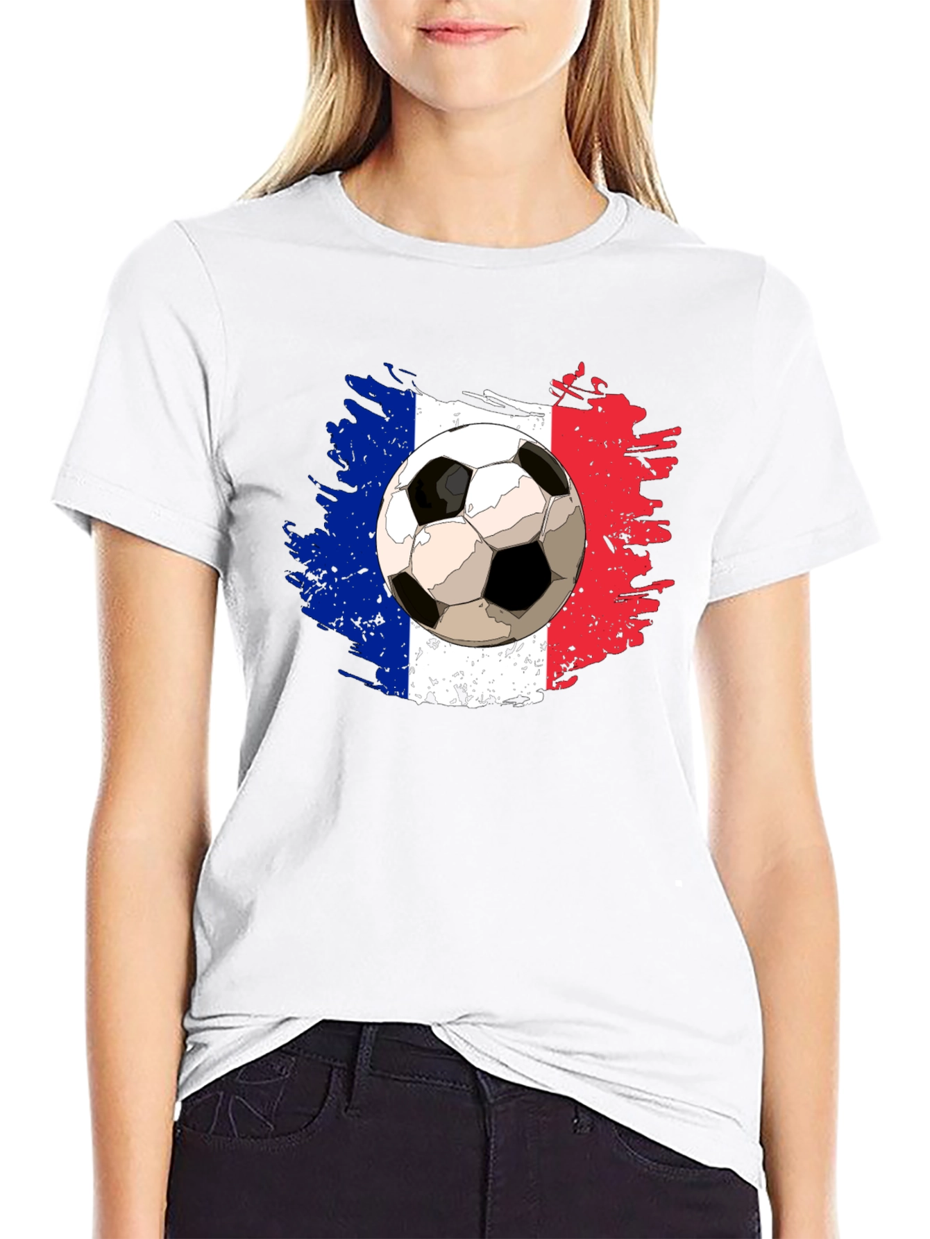 France Soccer T-Shirt - French Flag Football Tee