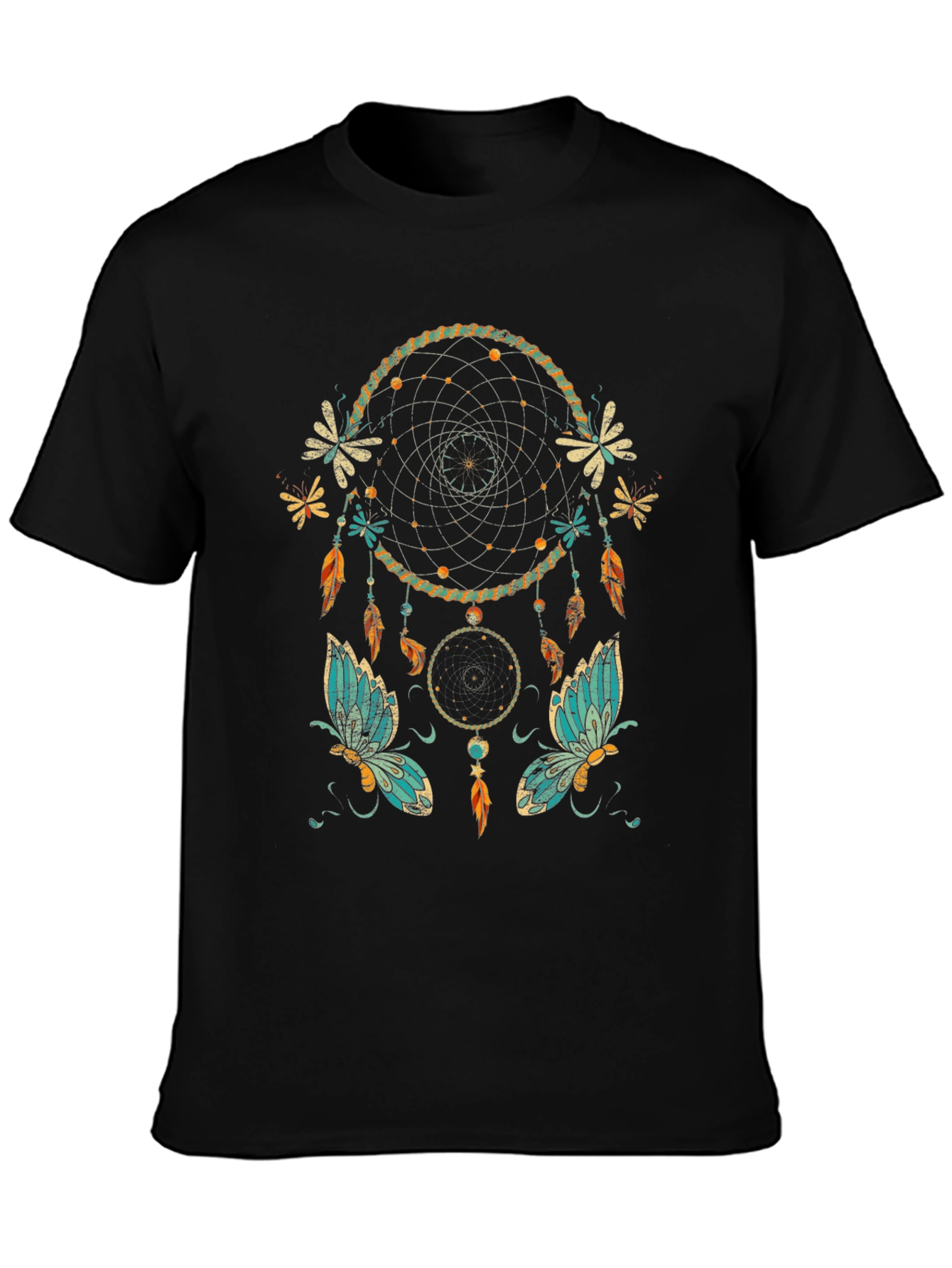 Dreamcatcher Butterfly Graphic T-Shirt