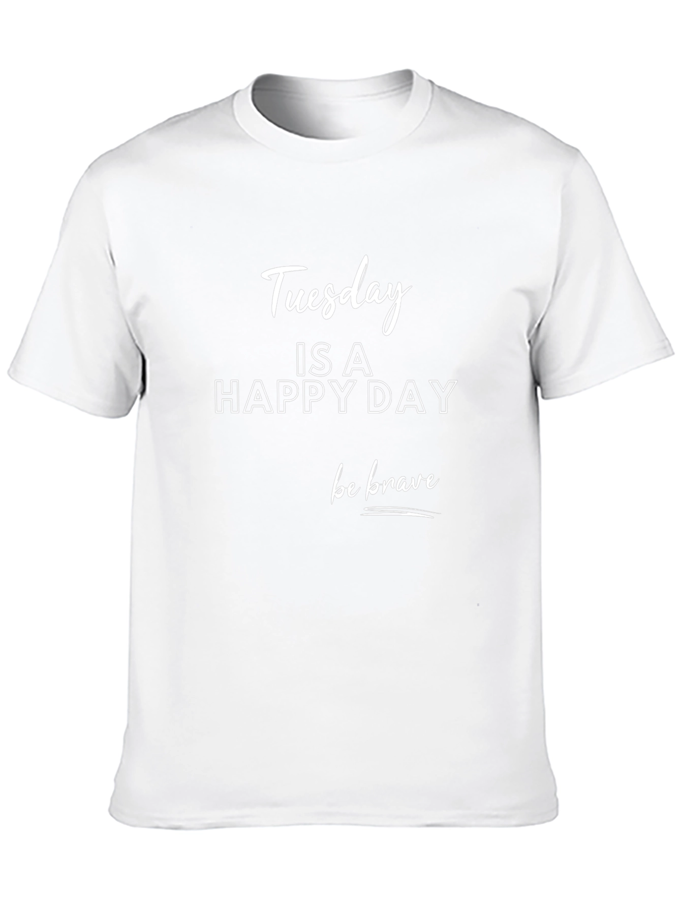 Tuesday Happy Day Graphic Tee - Black