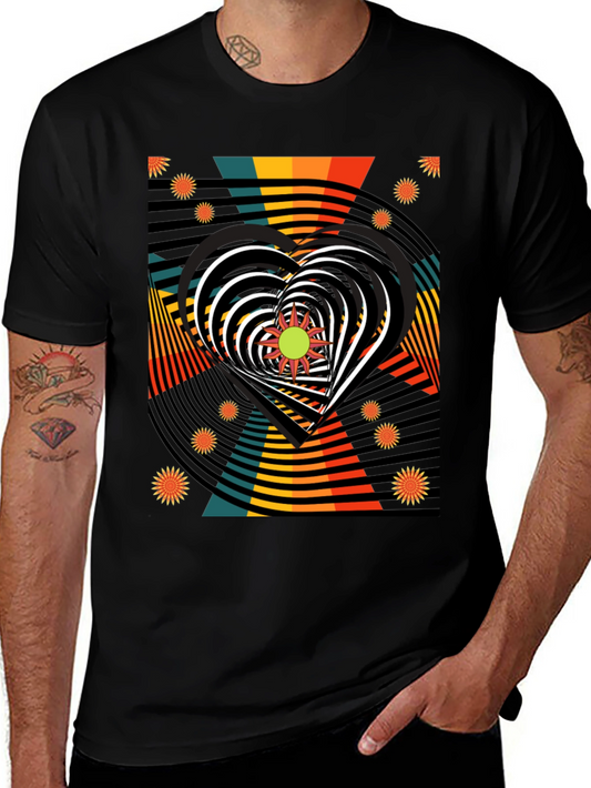 Retro Heart Graphic T-Shirt