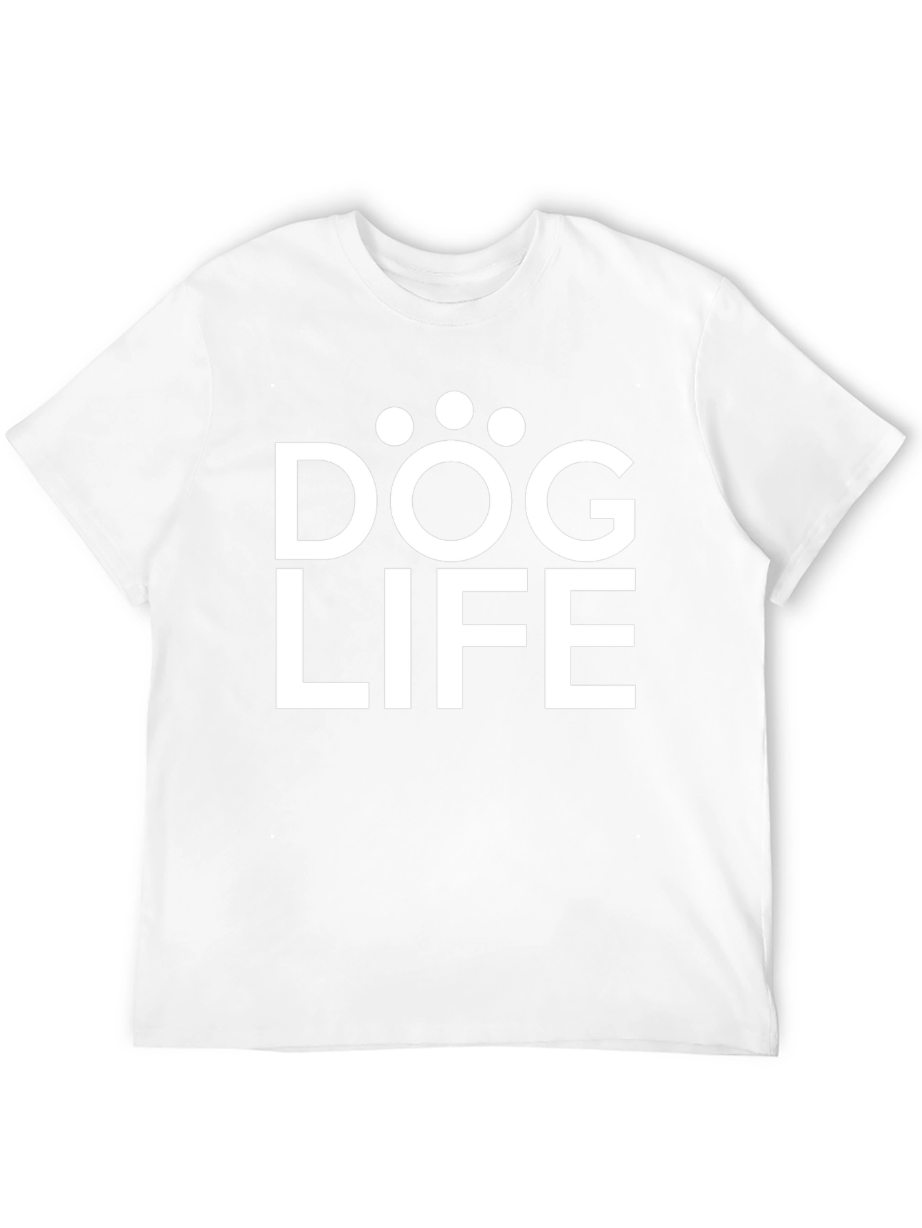 Dog Life Graphic Tee - Black Cotton T-Shirt