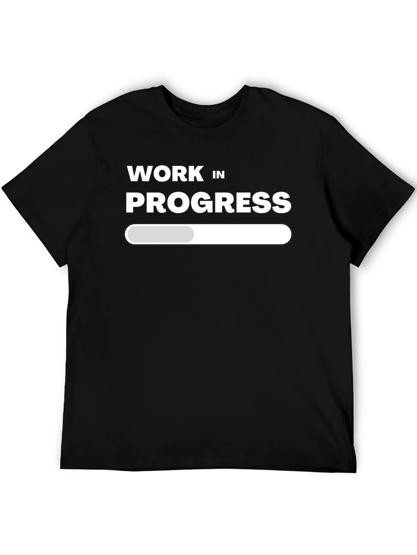 Work In Progress T-Shirt - Black Graphic Tee