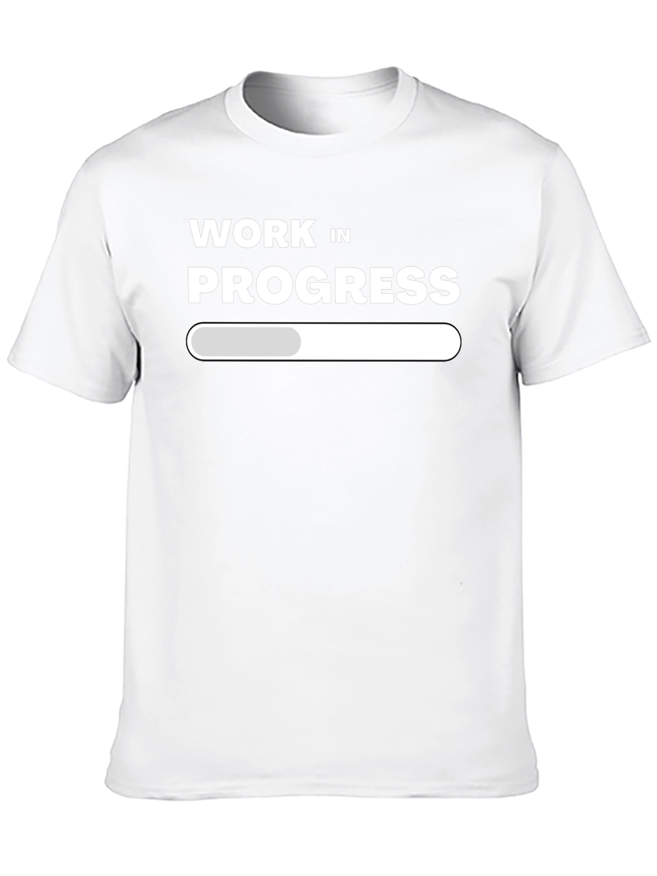 Work In Progress T-Shirt - Black Graphic Tee