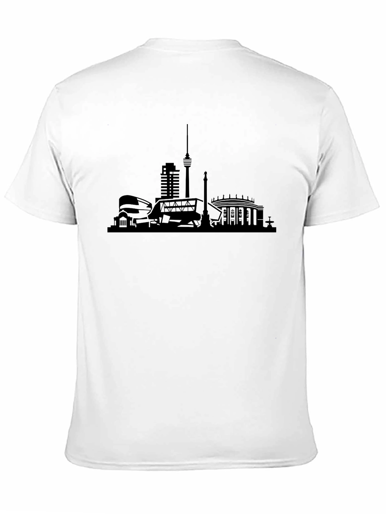 City Skyline Graphic Tee - Black