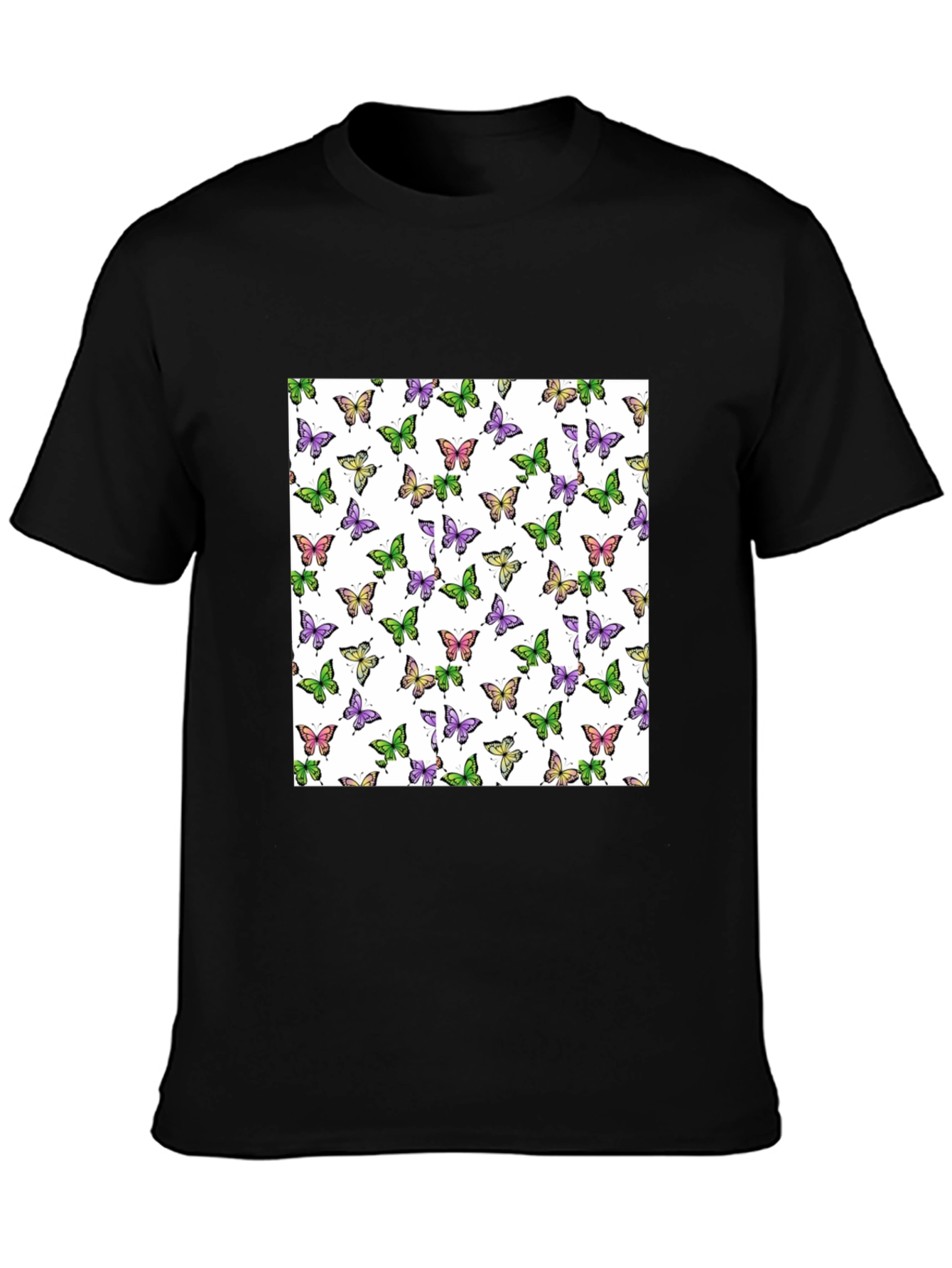 Butterfly Pattern Print T-Shirt