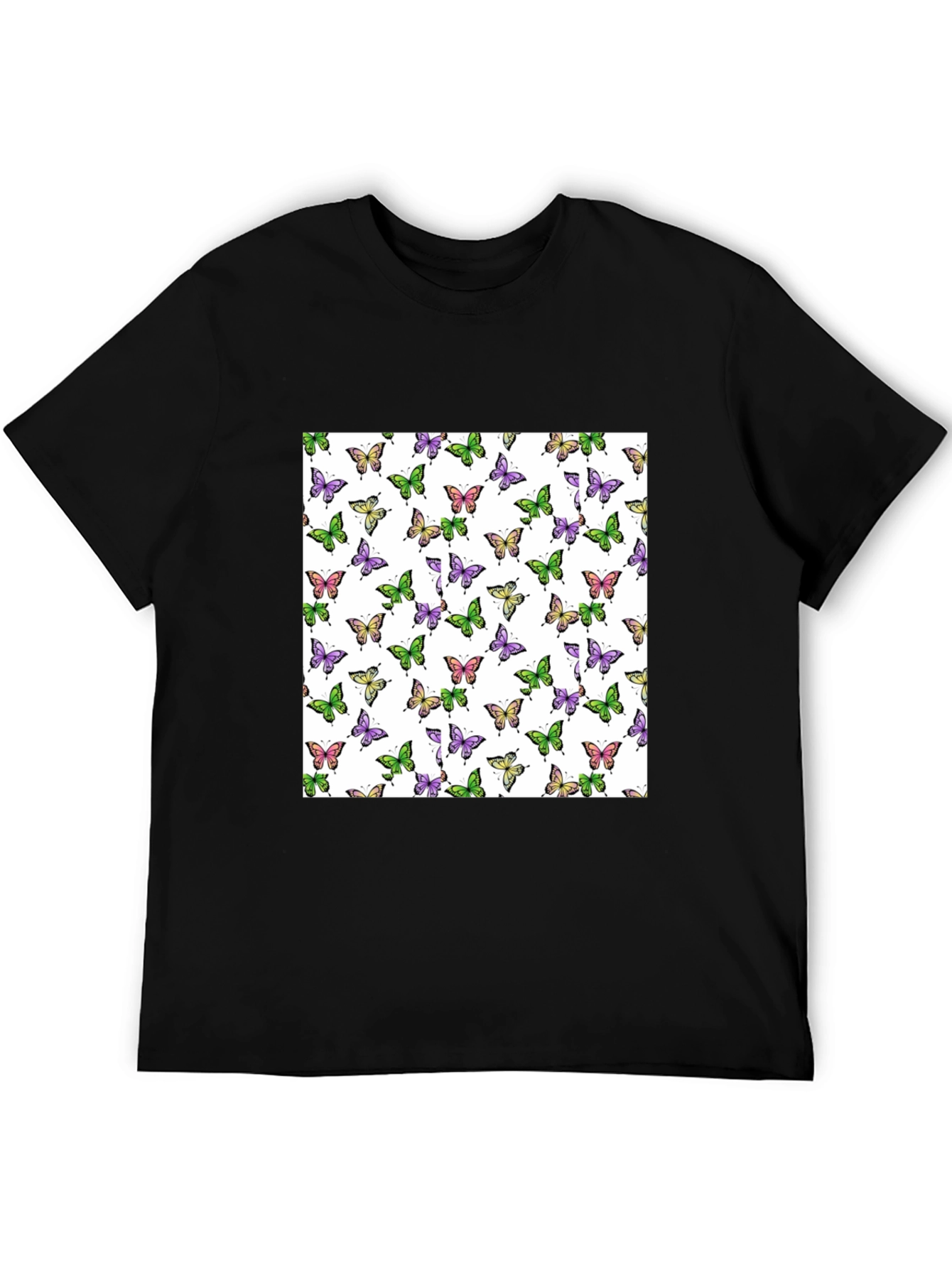 Butterfly Pattern Print T-Shirt