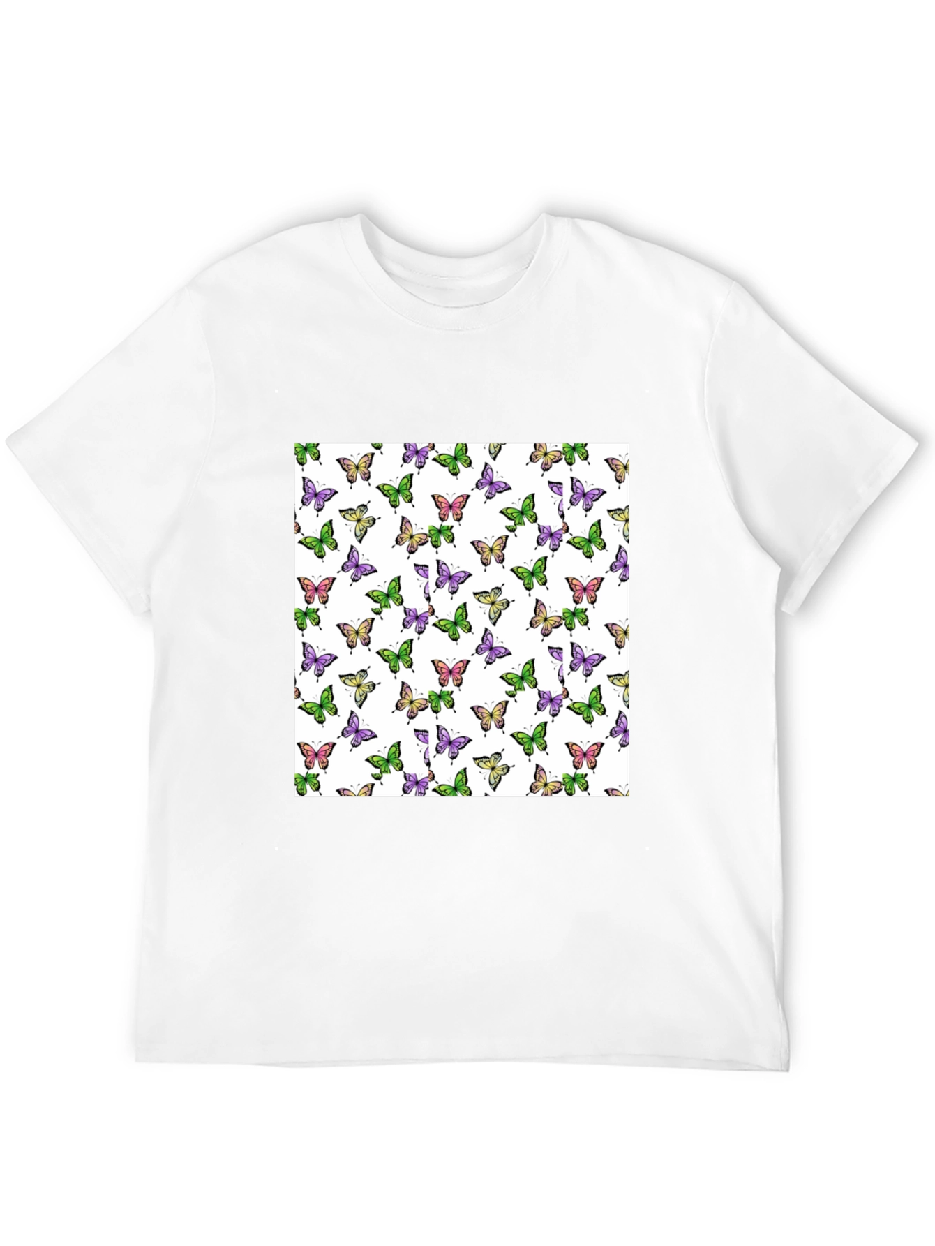 Butterfly Pattern Print T-Shirt