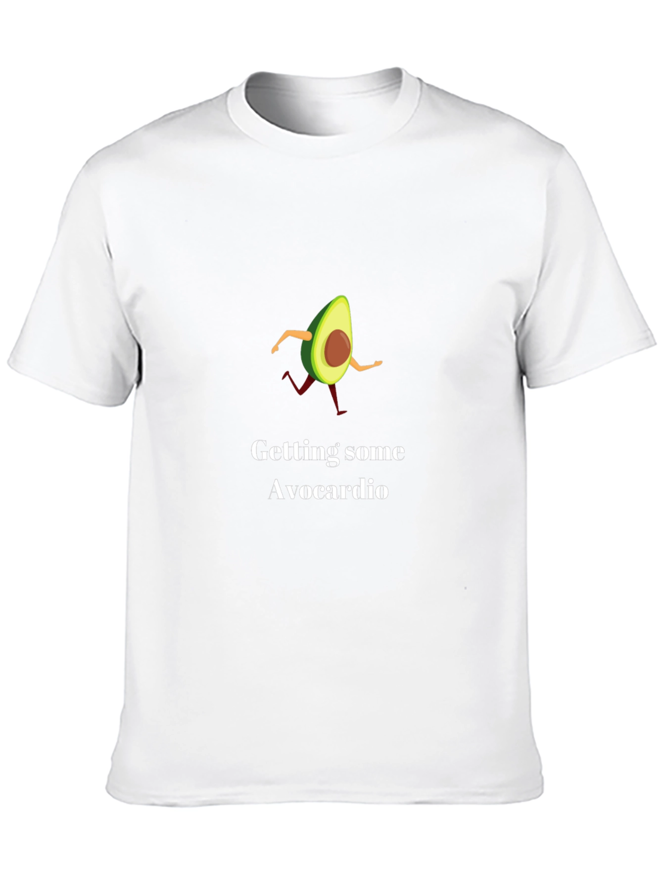 Avocardio Running T-Shirt - Black Graphic Tee