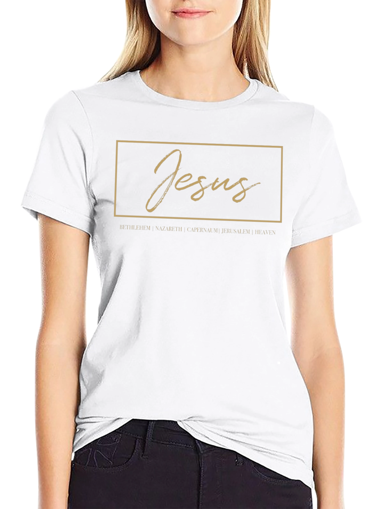 Jesus Graphic T-Shirt - Black